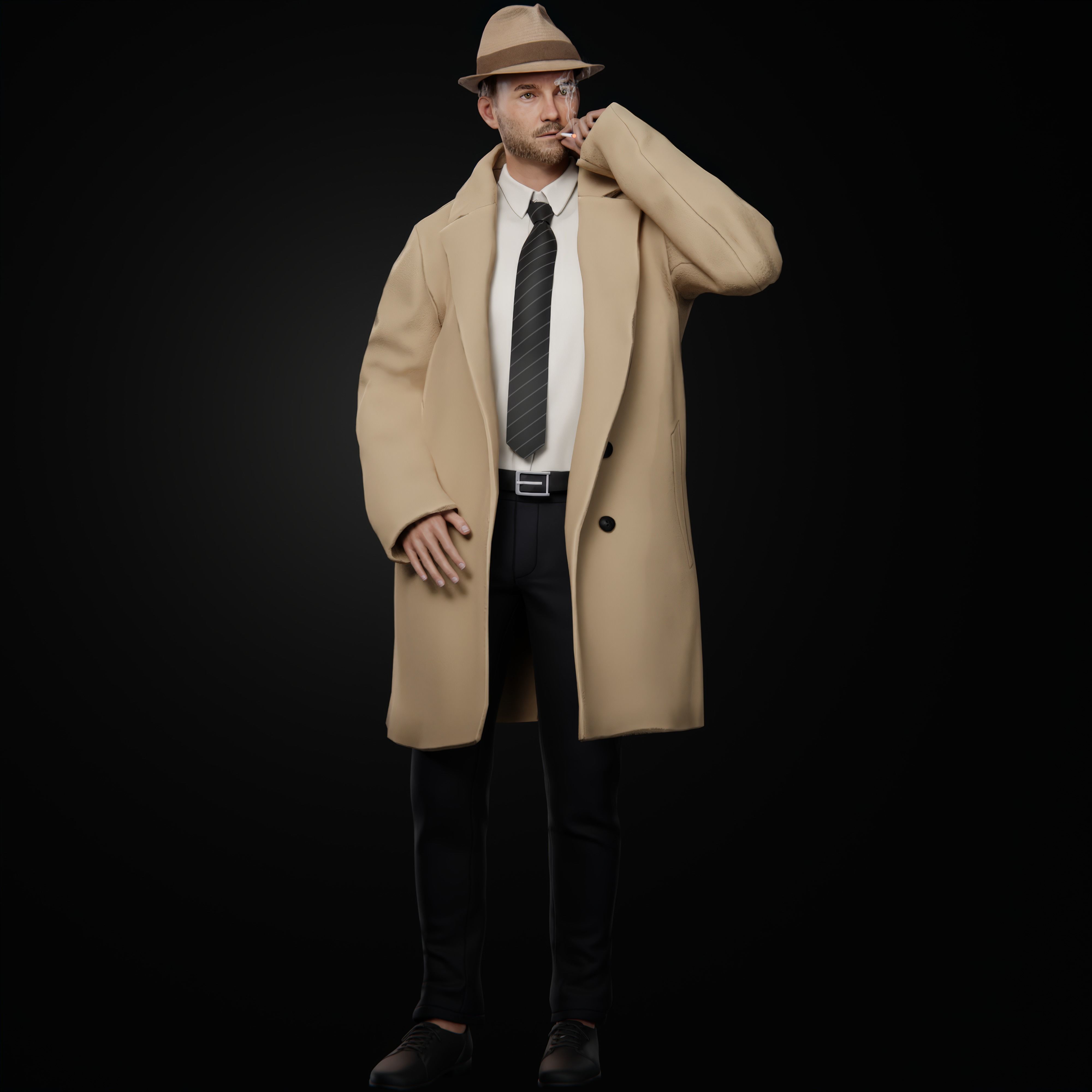 Detective 3D model_3