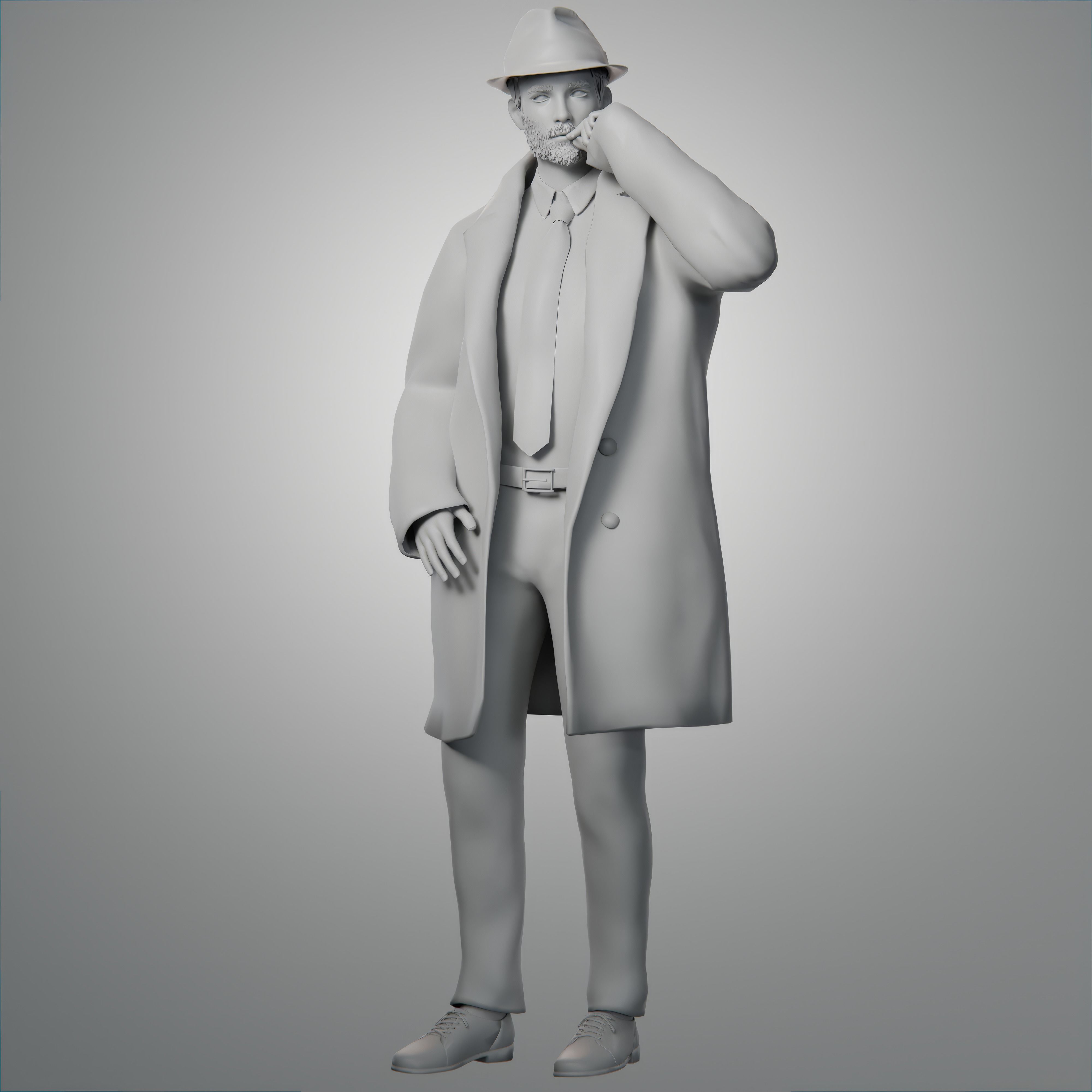 Detective 3D model_2