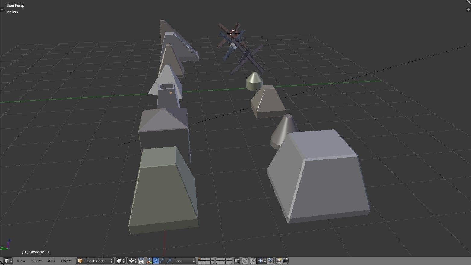 Anti Tank Obstacles - Concrete Blocks Czech Hedgehogs Barriers Low-poly 3D model_18