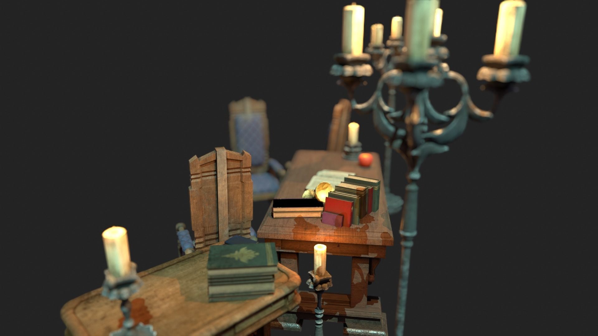 Old Church Styliced Asset Pack Low-poly 3D model_4