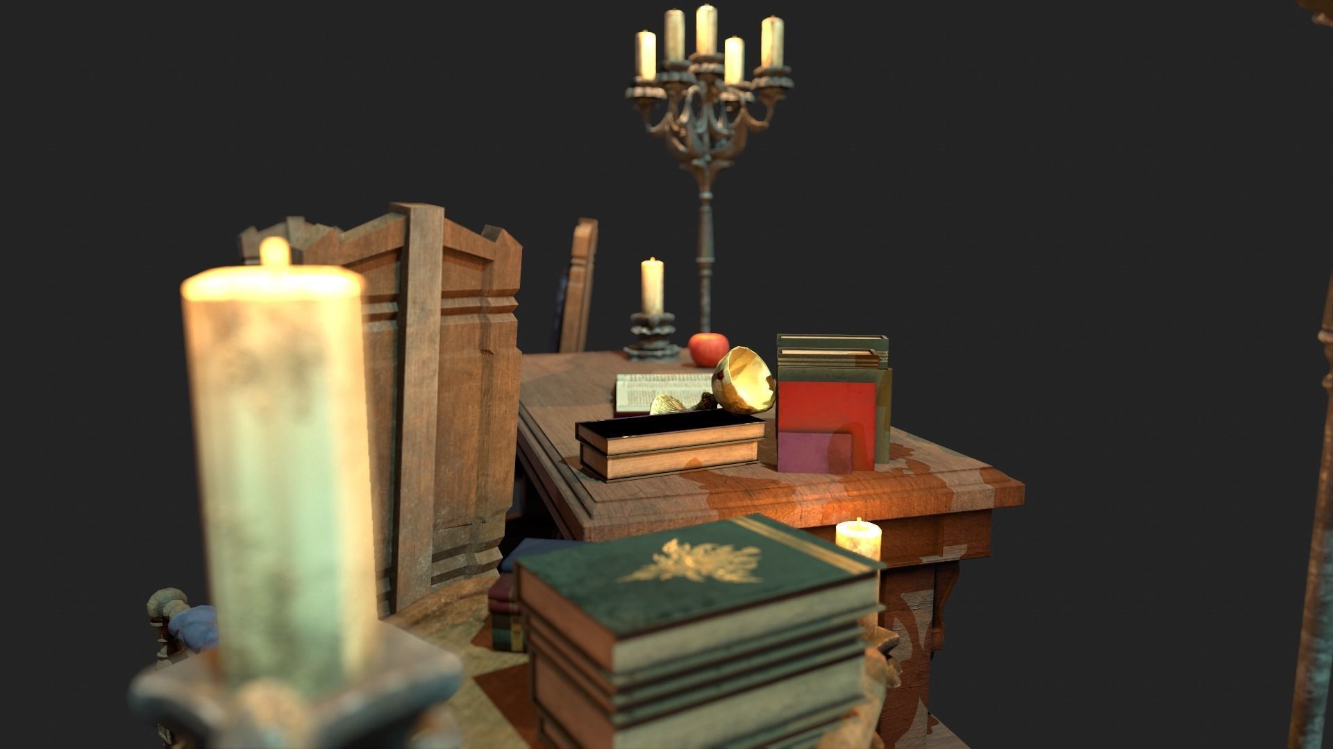 Old Church Styliced Asset Pack Low-poly 3D model_6