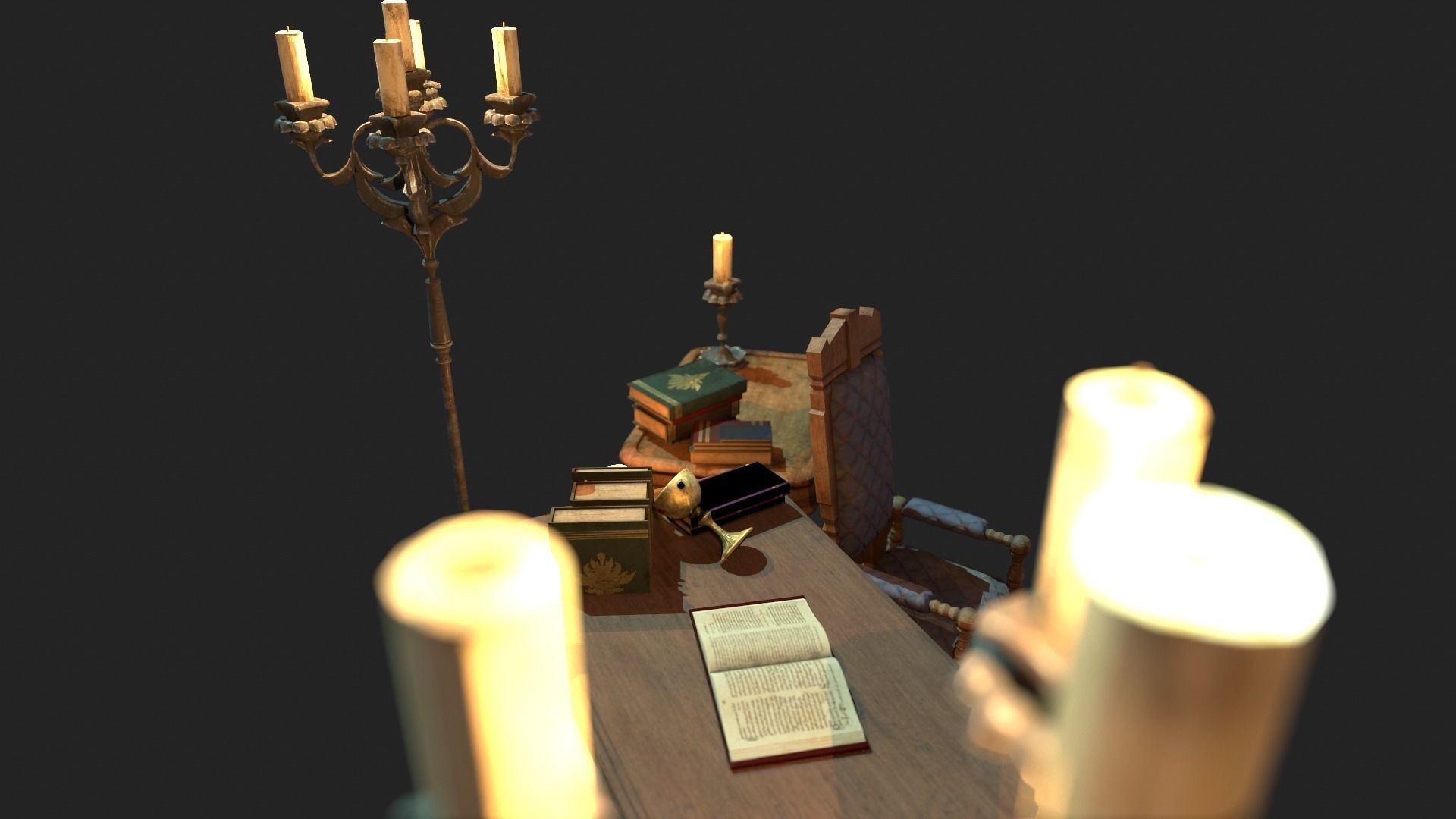 Old Church Styliced Asset Pack Low-poly 3D model_2