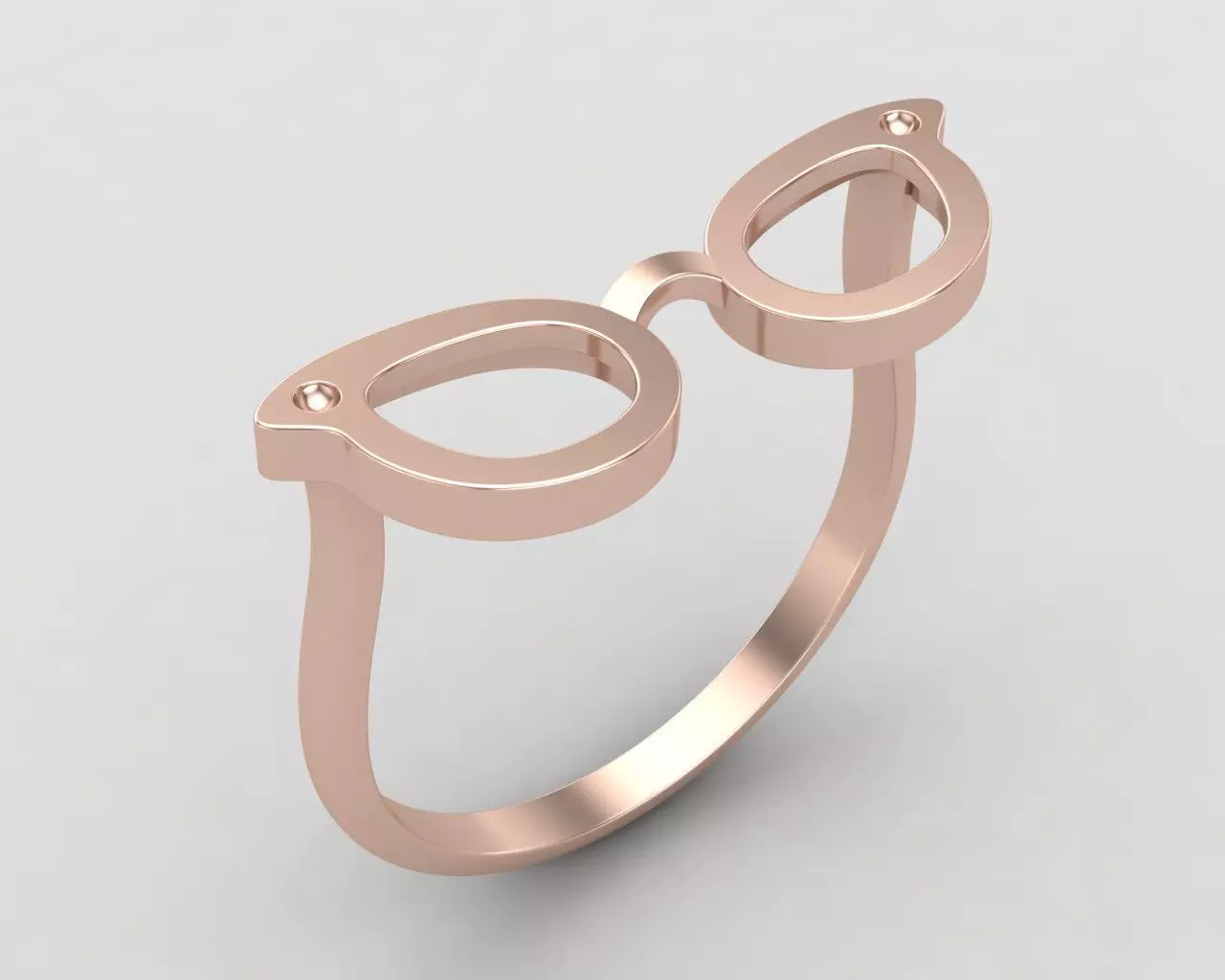 minimal glasses ring 118-MW 3D print model