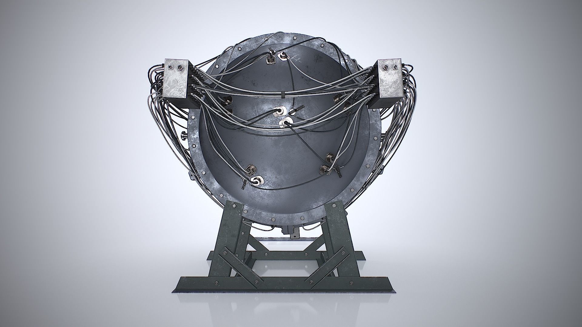 The Gadget world first atomic bomb Low-poly 3D model_3