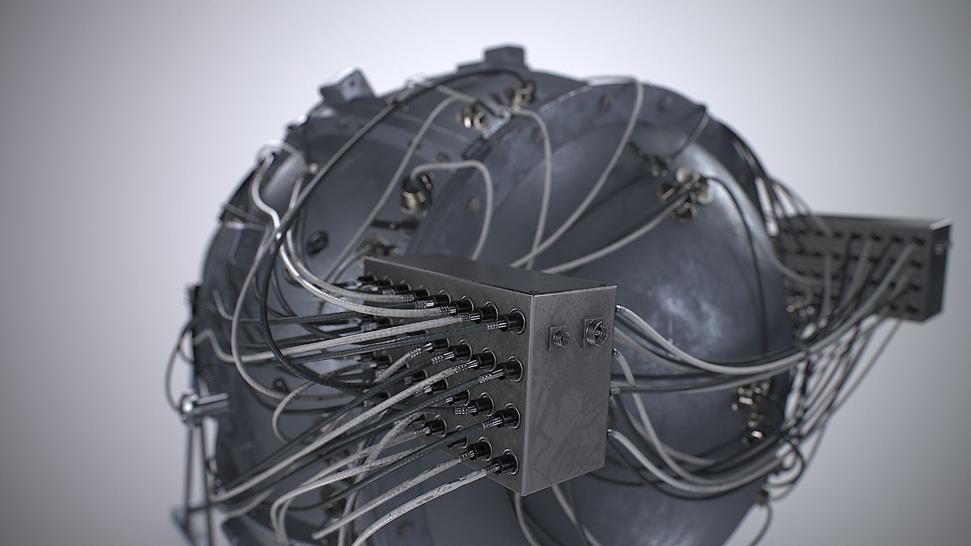 The Gadget world first atomic bomb Low-poly 3D model_13