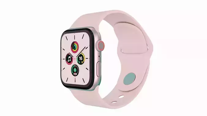 Apple Watch SE - Silver Aluminium Case with Starlight Sport Band