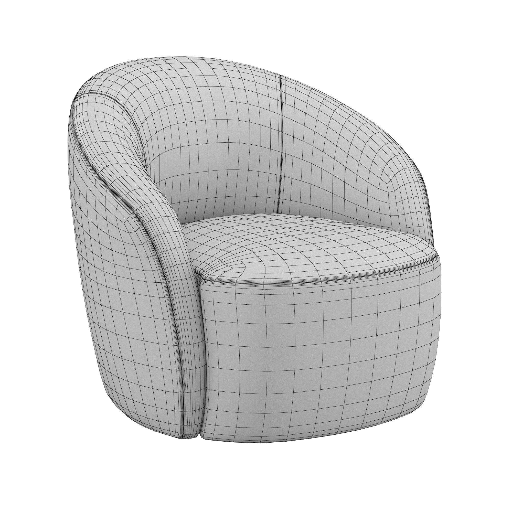 COPENHAGEN SWIVEL CHAIR 3D model_6