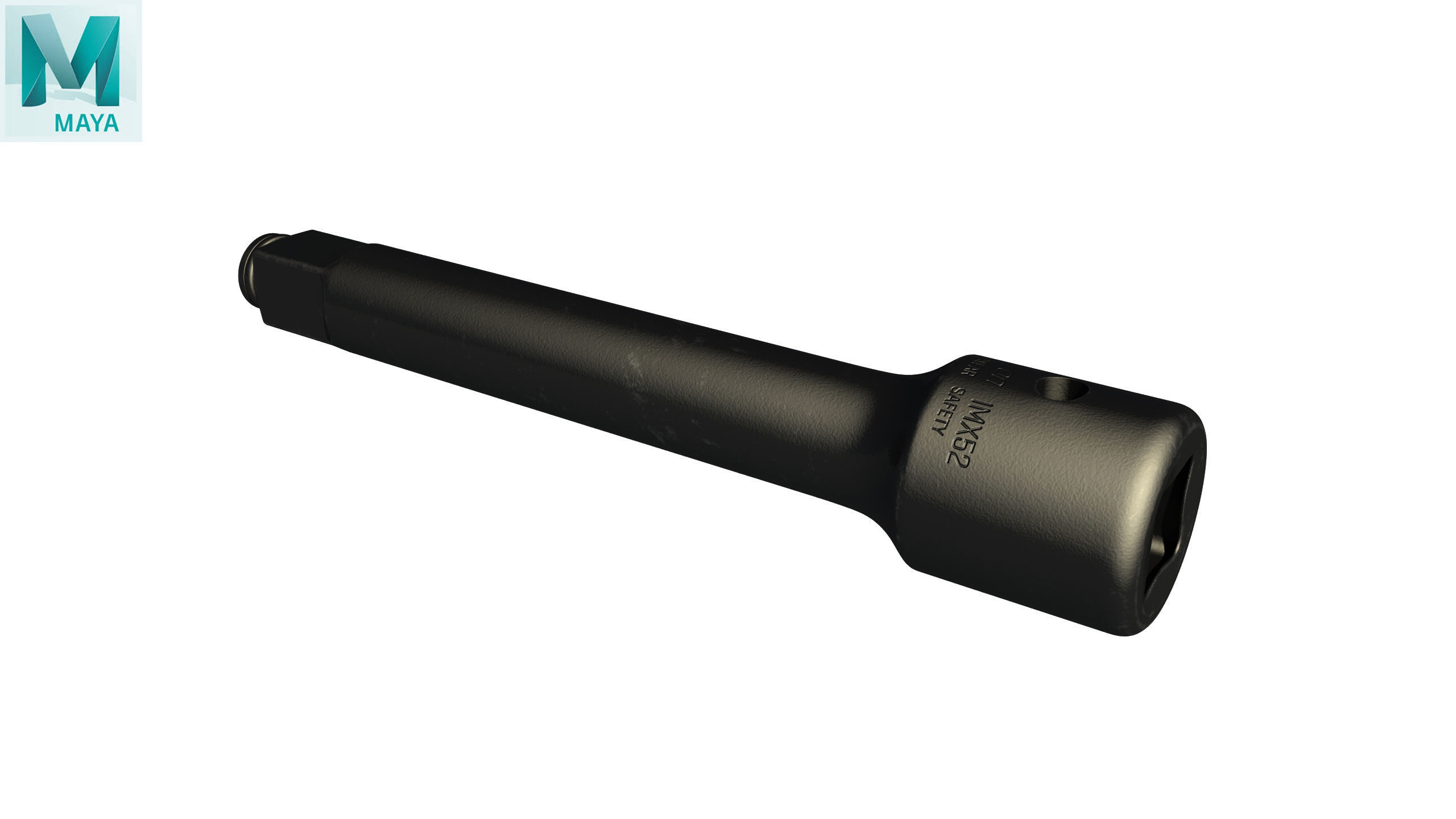 SO Snap Ring Impact Extension IMX52 Low-poly 3D model_27