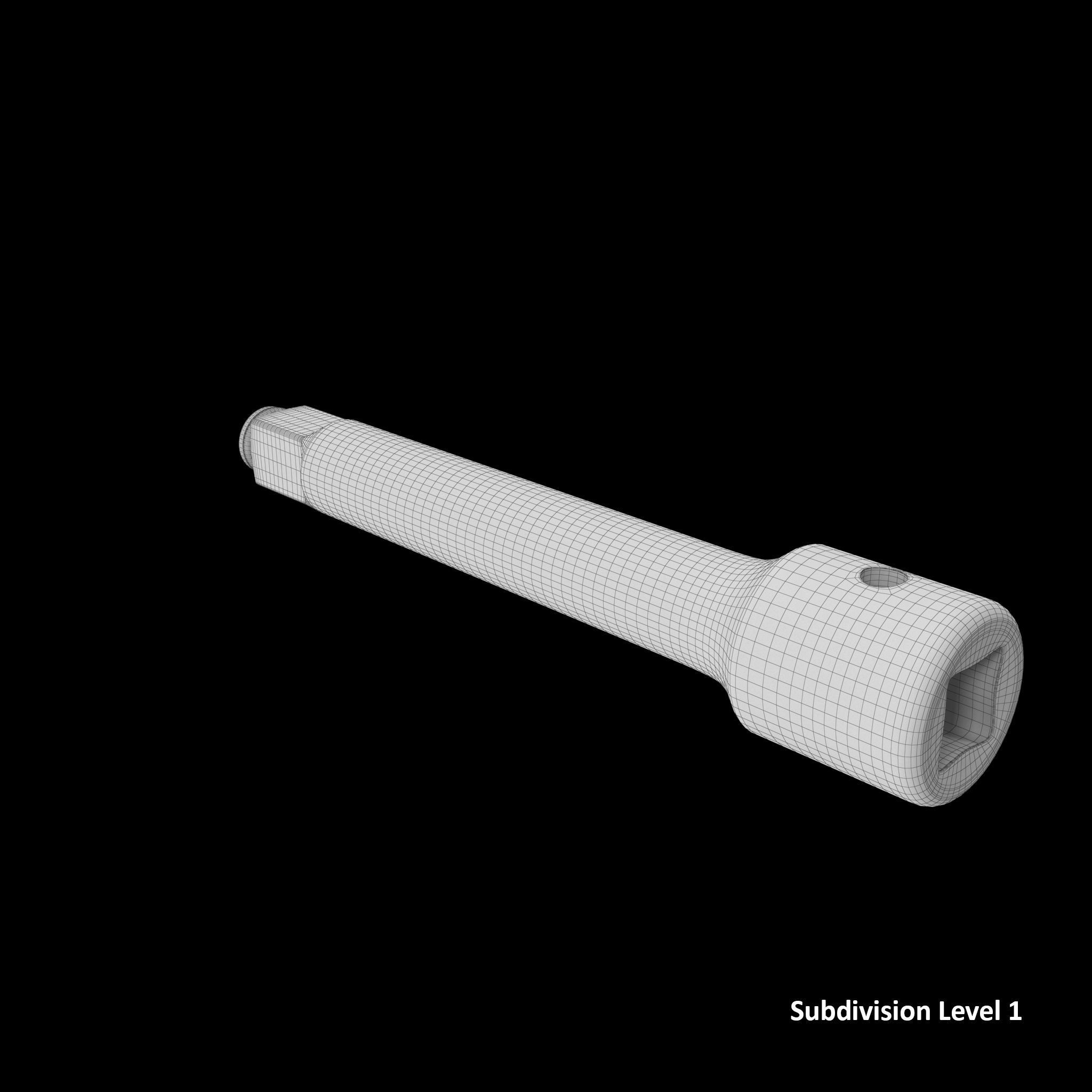 SO Snap Ring Impact Extension IMX52 Low-poly 3D model_11