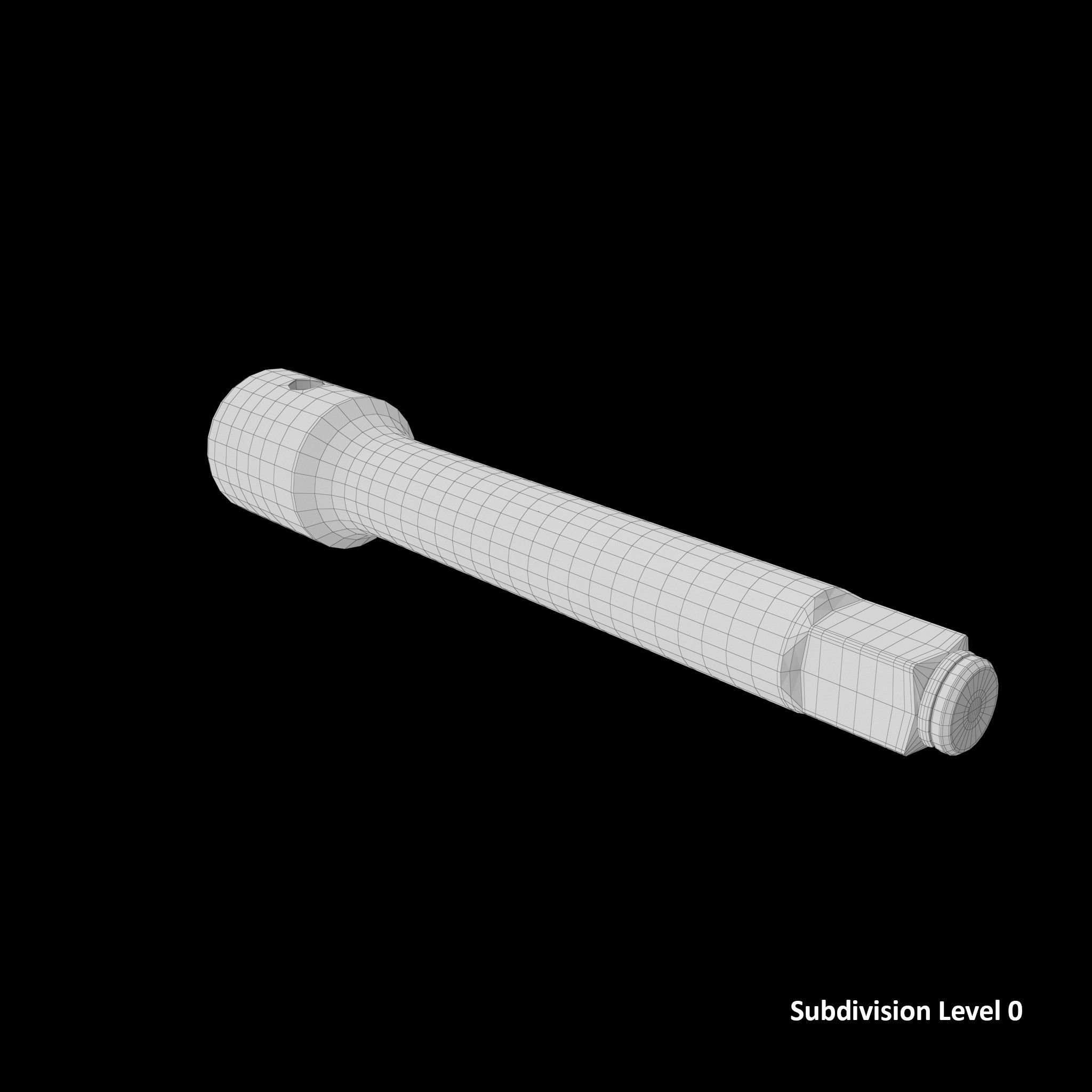 SO Snap Ring Impact Extension IMX52 Low-poly 3D model_12