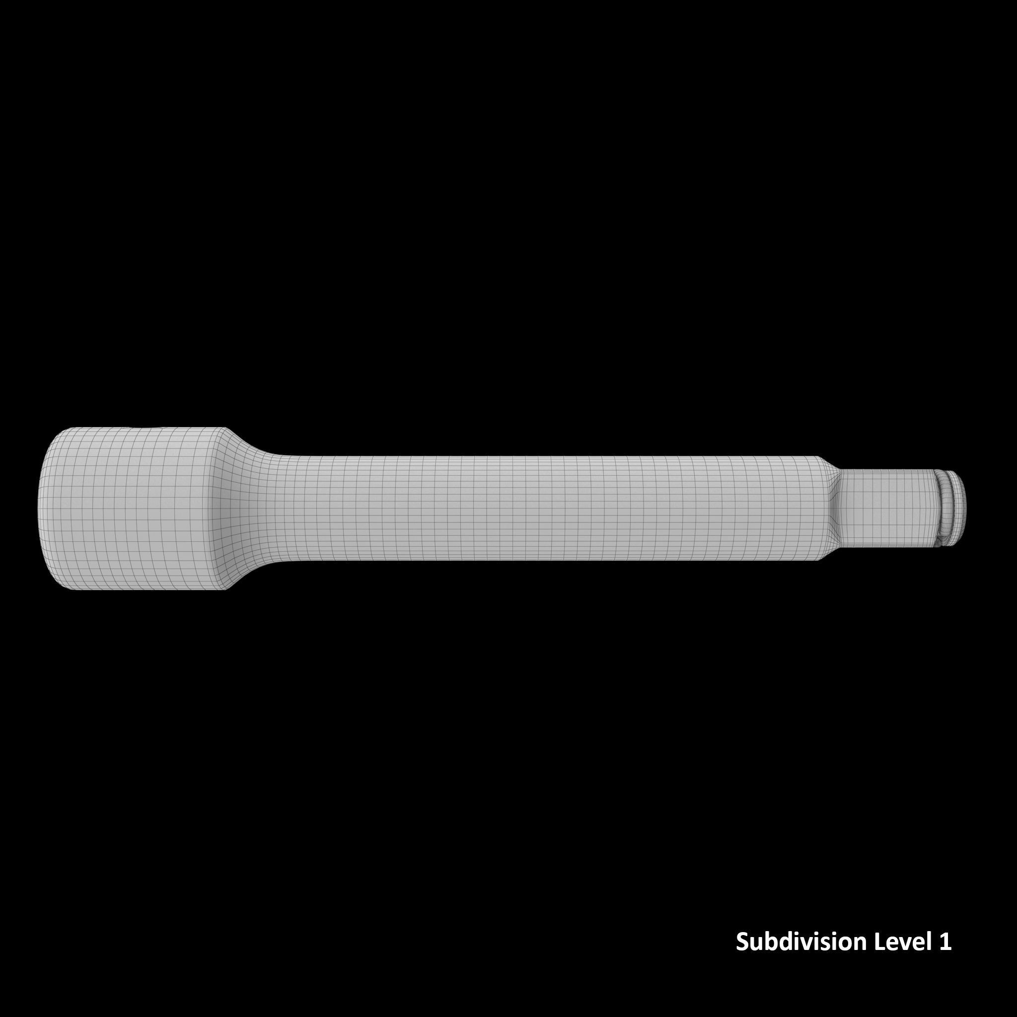 SO Snap Ring Impact Extension IMX52 Low-poly 3D model_19