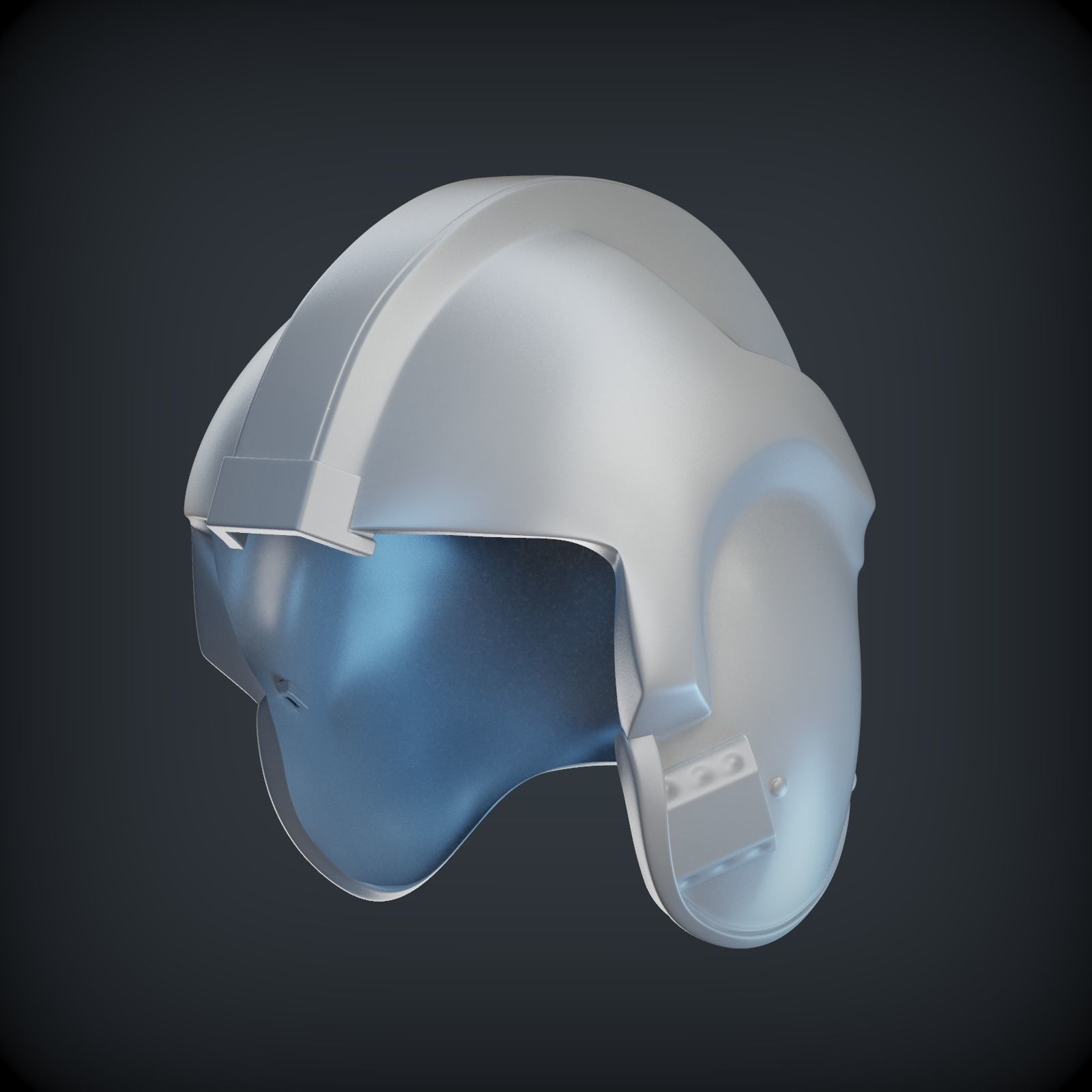 Luke Skywalker x wing pilot helmet from star wars 1to1 scale  3D print model_12