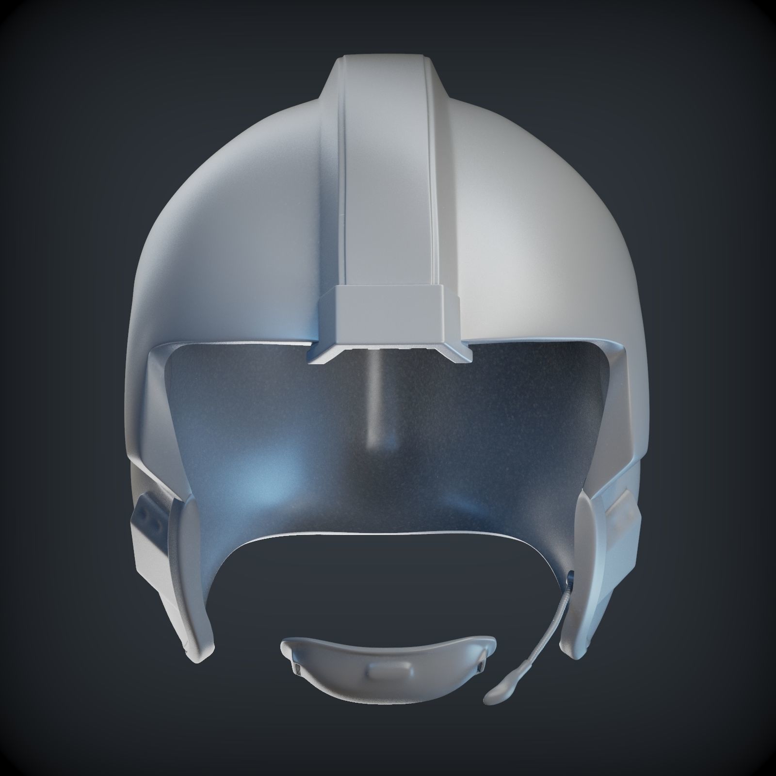 Luke Skywalker x wing pilot helmet from star wars 1to1 scale  3D print model_13