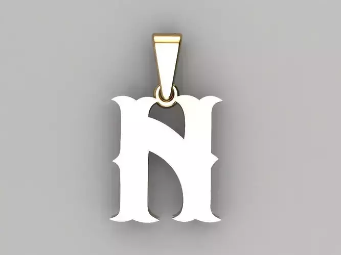 N alphabate pendant 