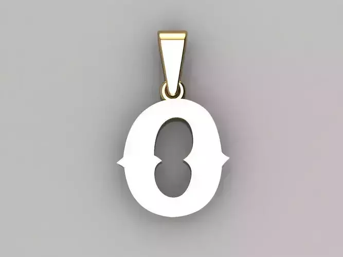 O alphabate pendant 