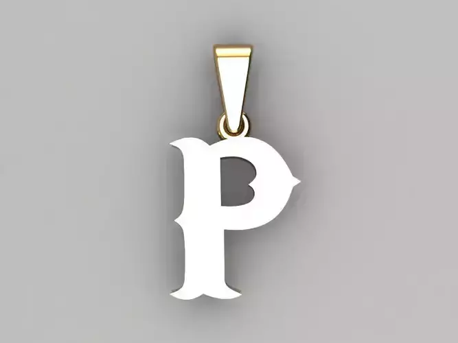 P alphabate pendant 