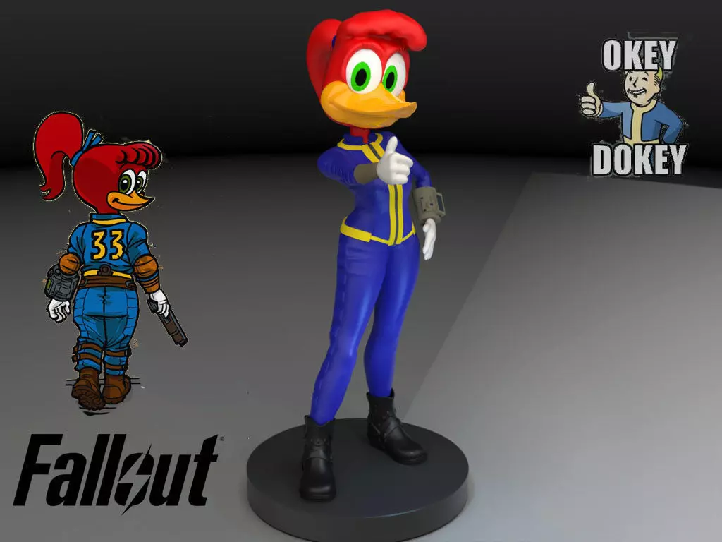 SPLINTER AS LUCY MACLEAN FALLOUT 3D print model