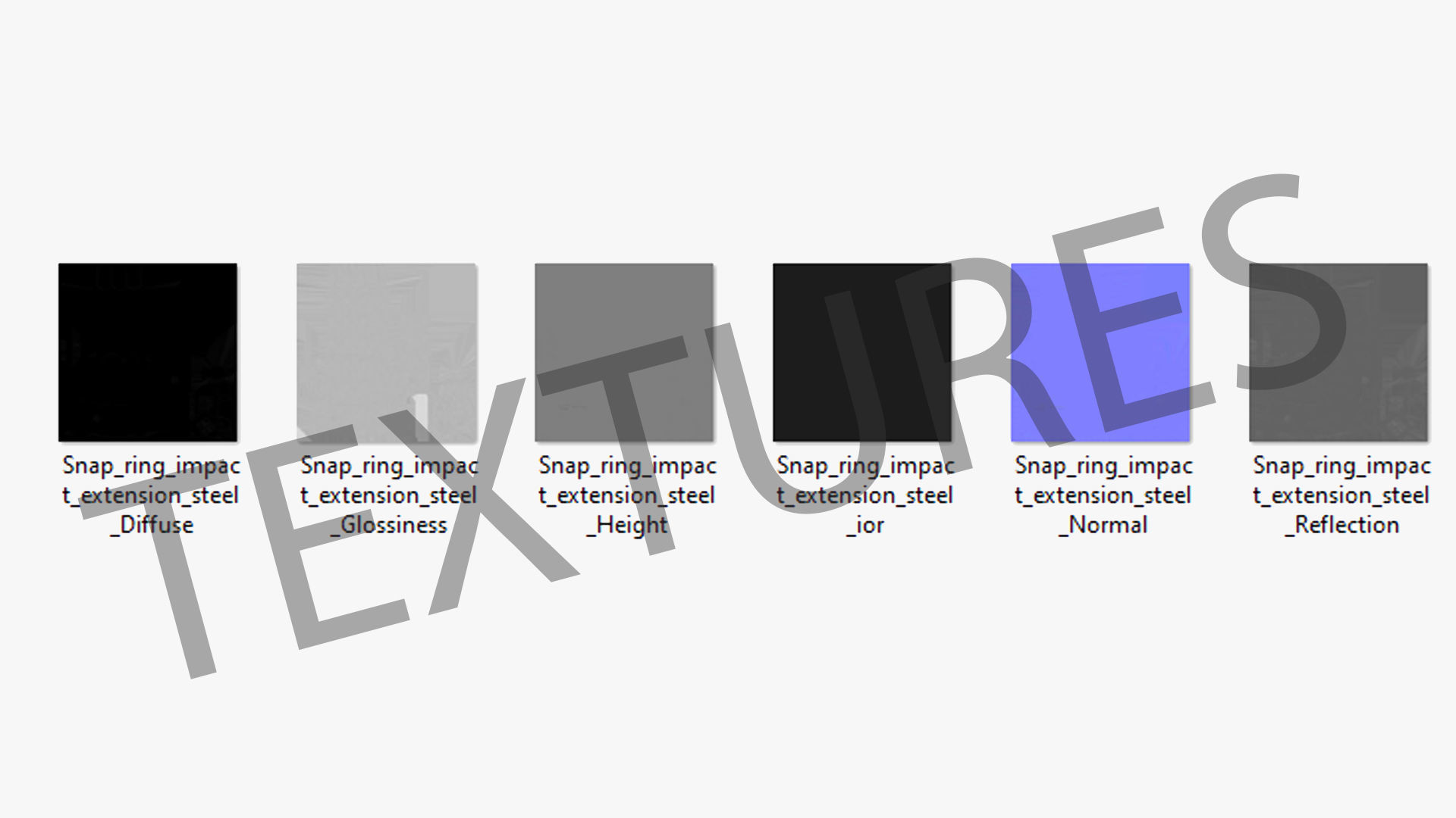 Snap Ring Impact Extension IMX52 Low-poly 3D model_30