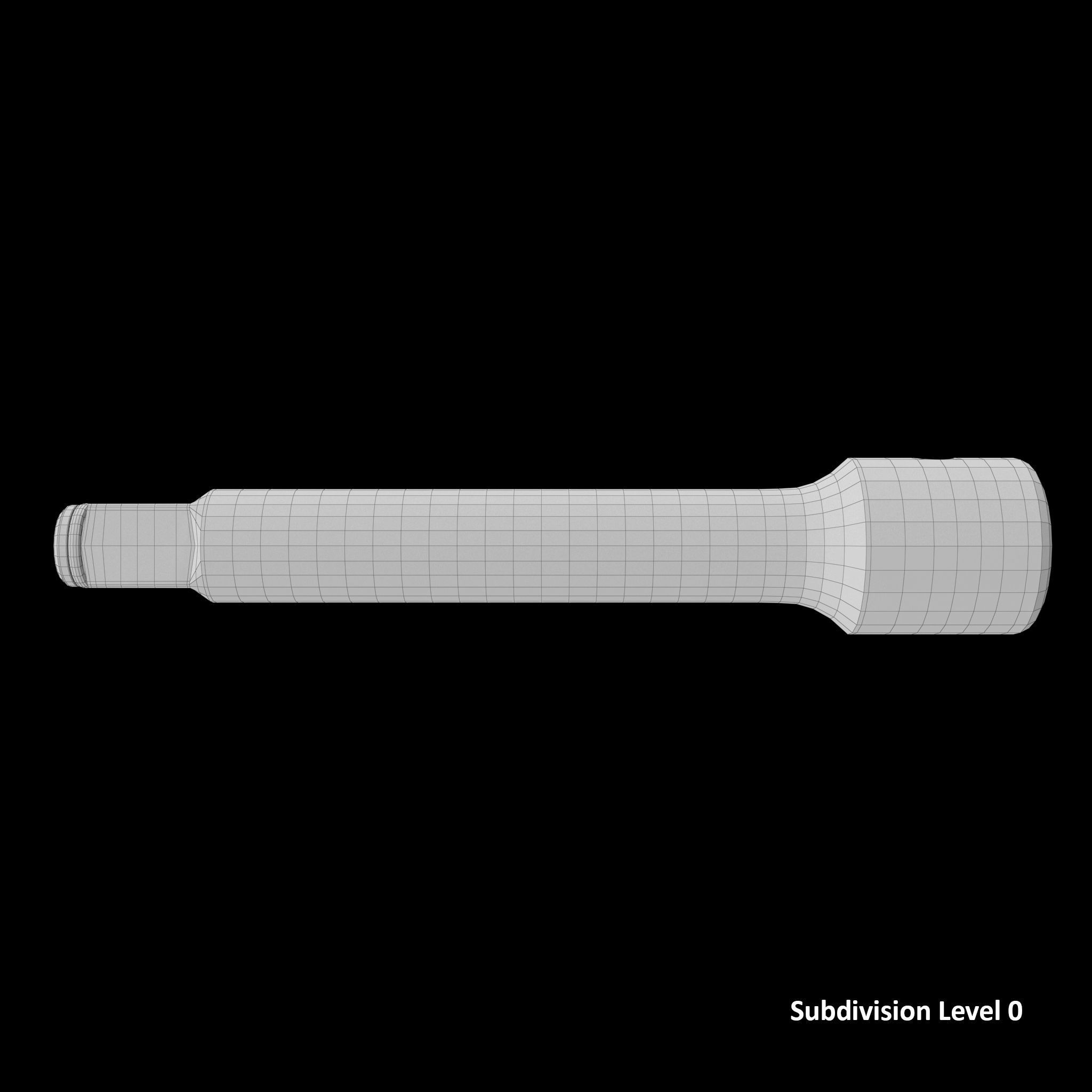 Snap Ring Impact Extension IMX52 Low-poly 3D model_14