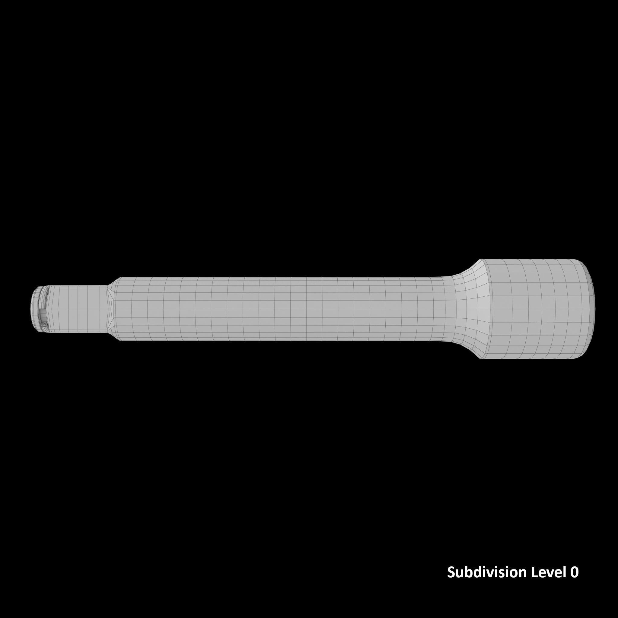 Snap Ring Impact Extension IMX52 Low-poly 3D model_22