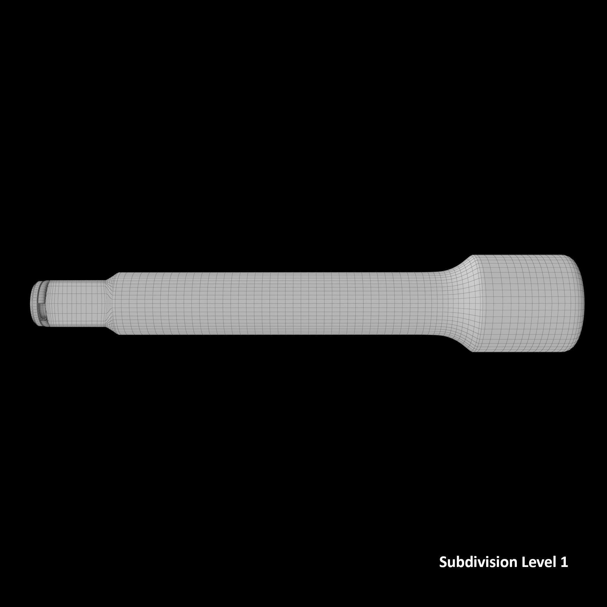 Snap Ring Impact Extension IMX52 Low-poly 3D model_23