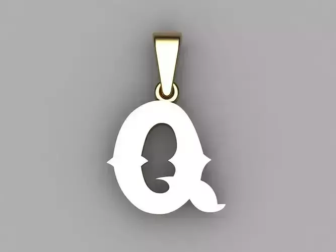 Q alphabate pendant 