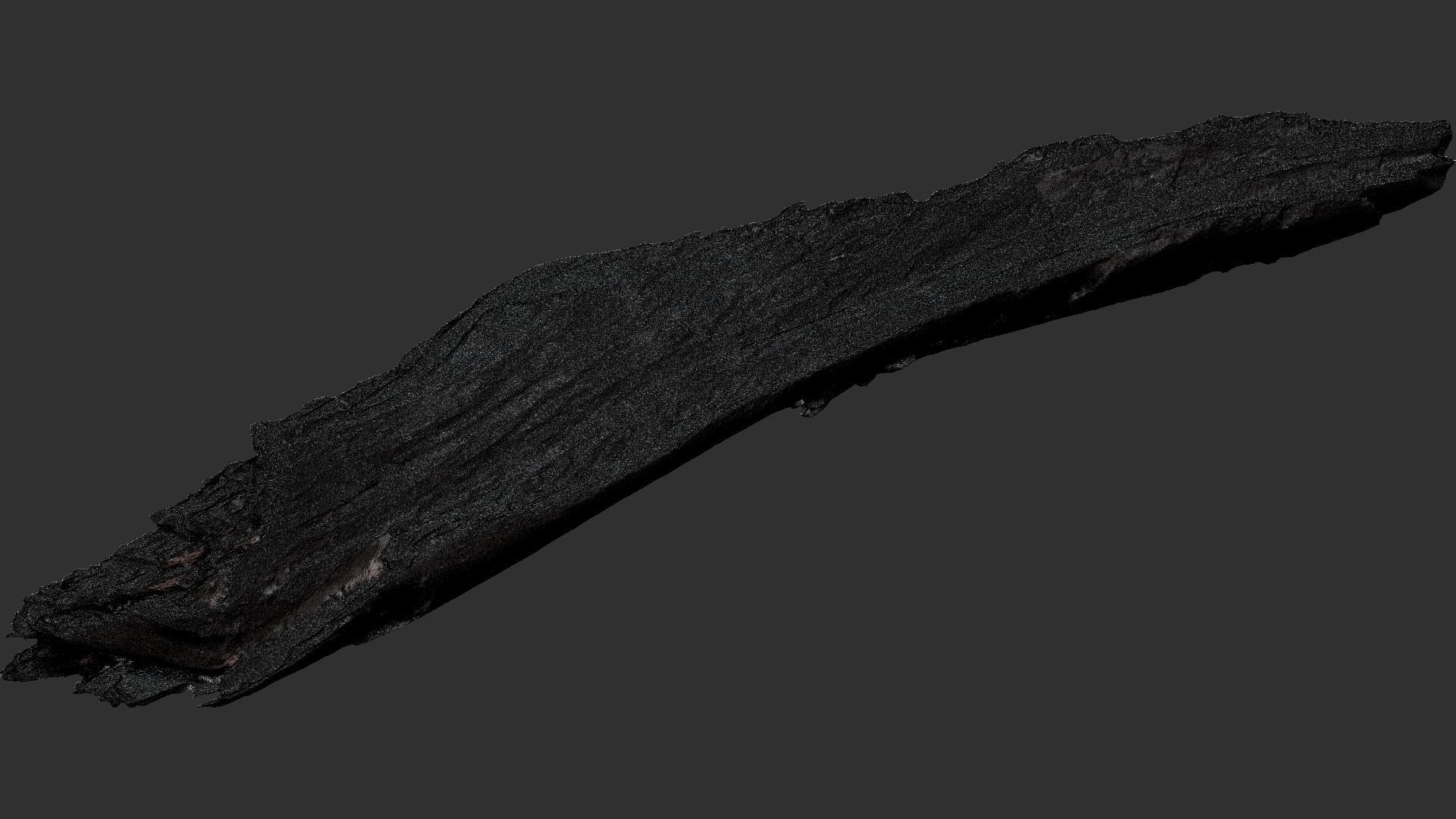 Peeling tree trunk wood in the real world 3d scan 3D model_35