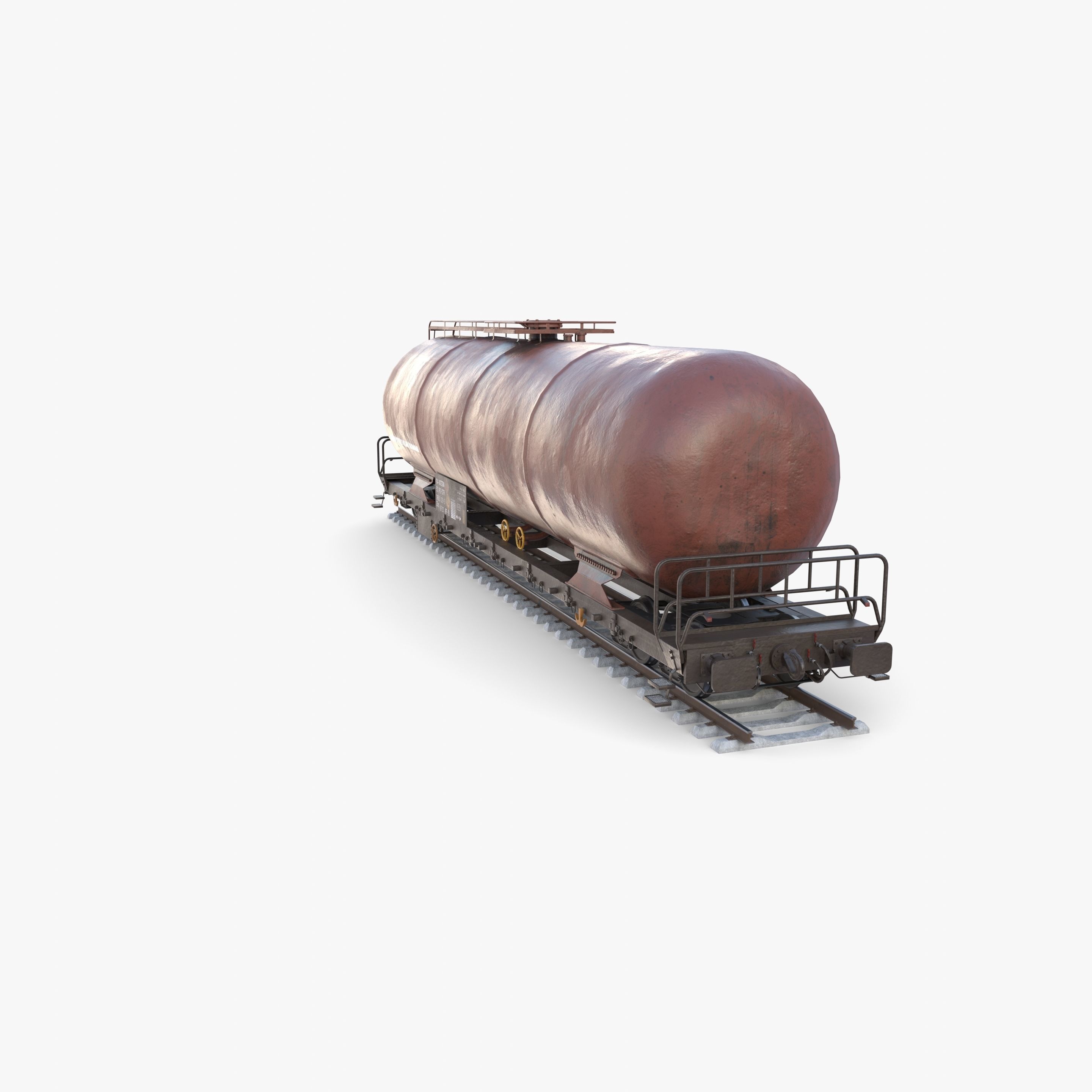 CFR Tanker Rail Car v1 3D model_6