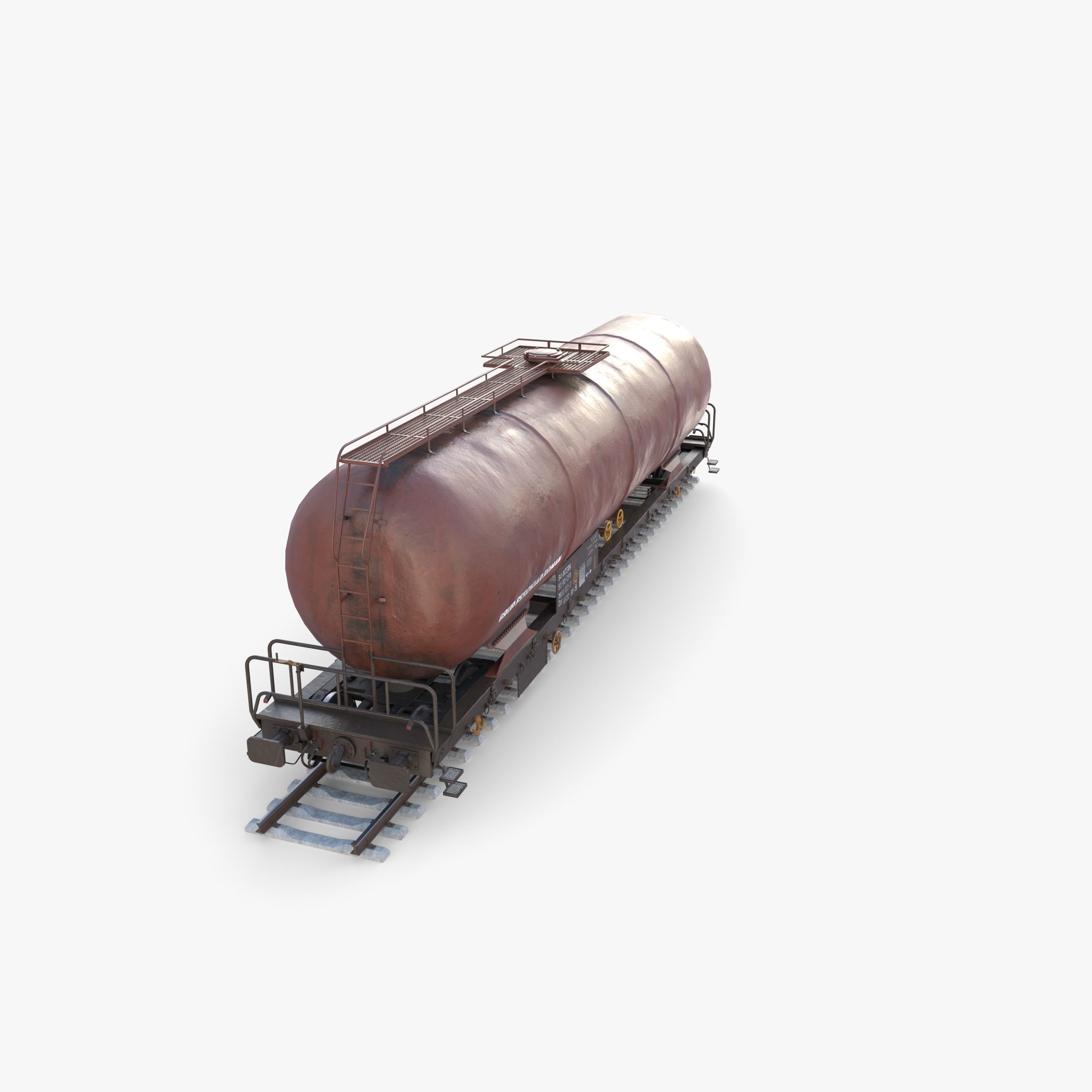 CFR Tanker Rail Car v1 3D model_15