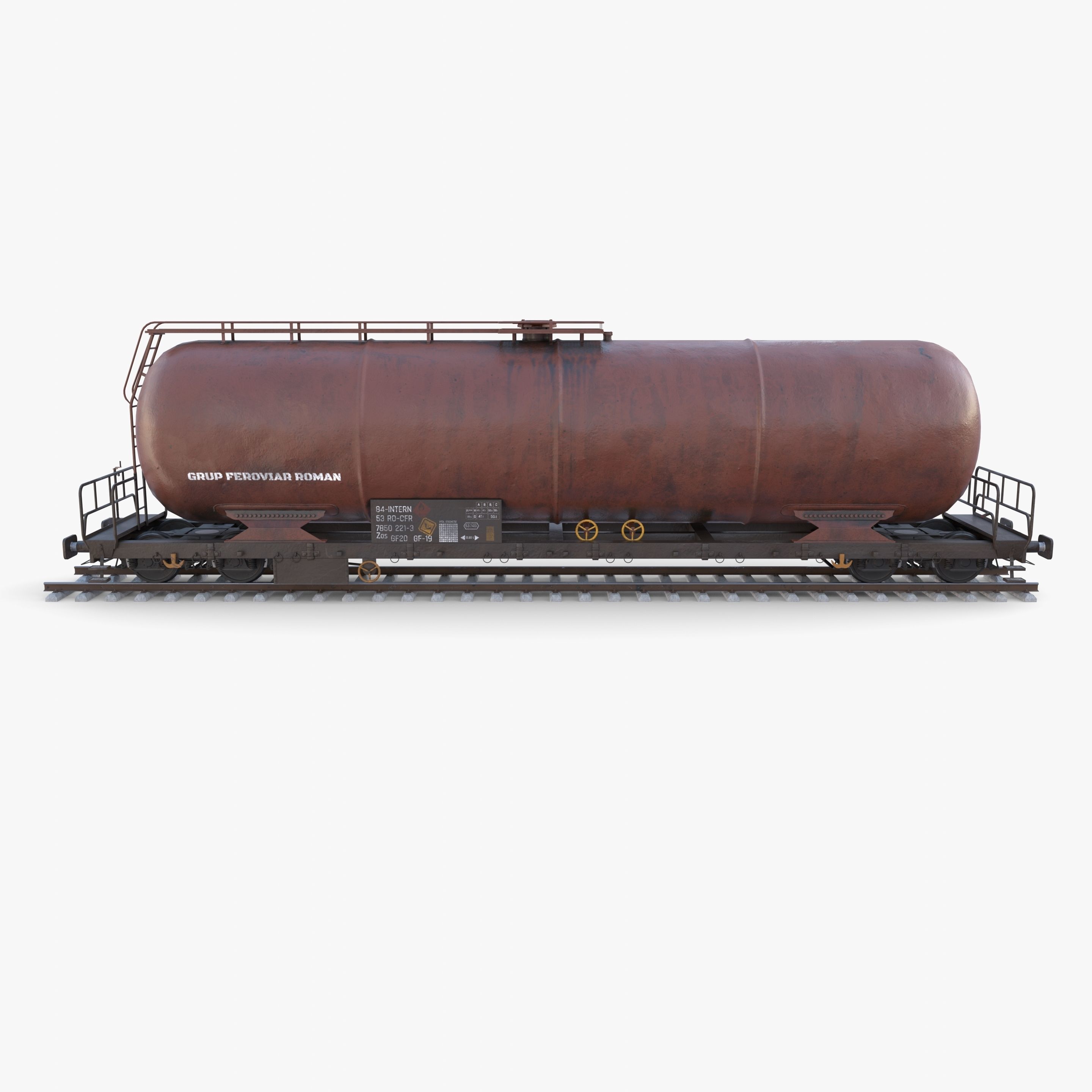 CFR Tanker Rail Car v1 3D model_3