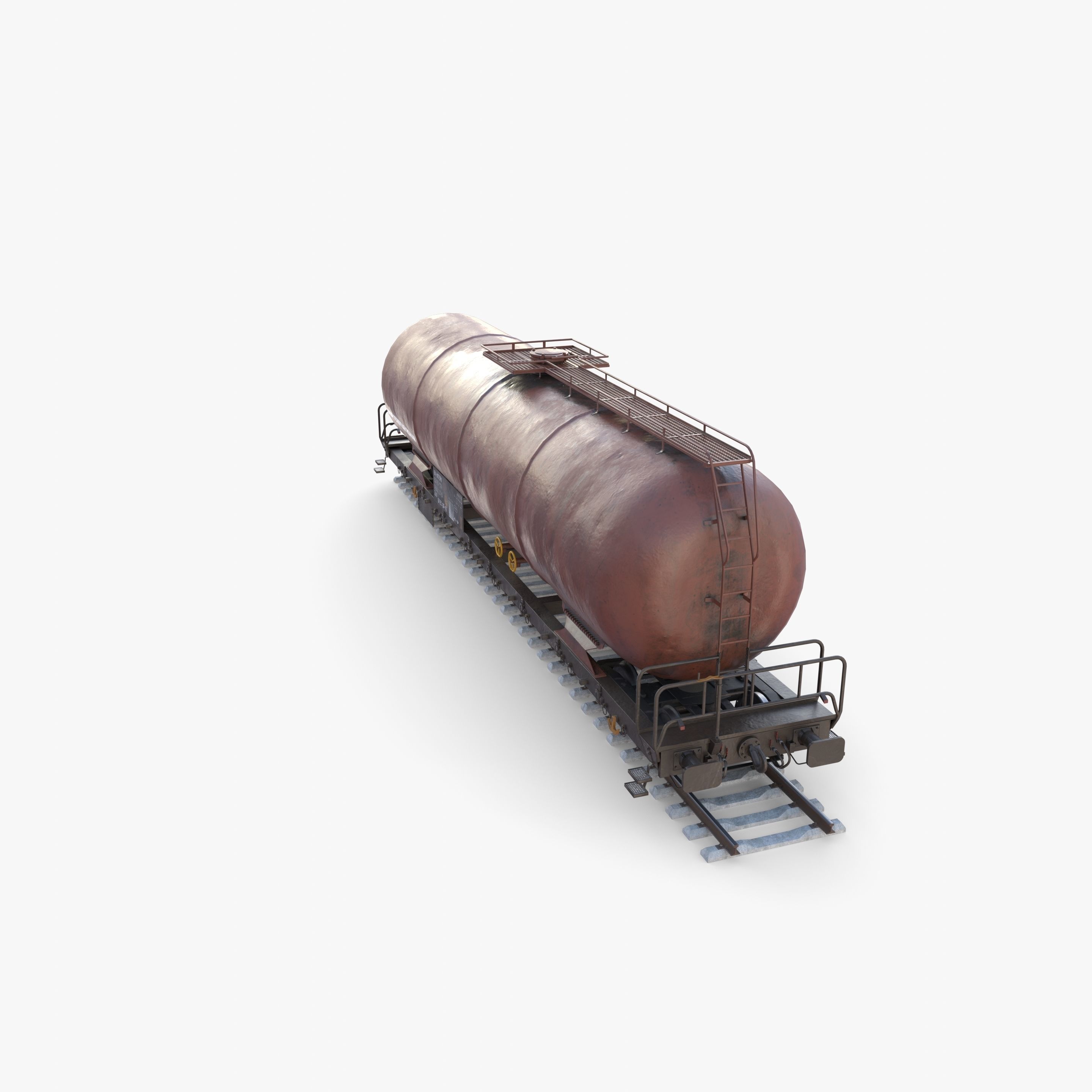 CFR Tanker Rail Car v1 3D model_14