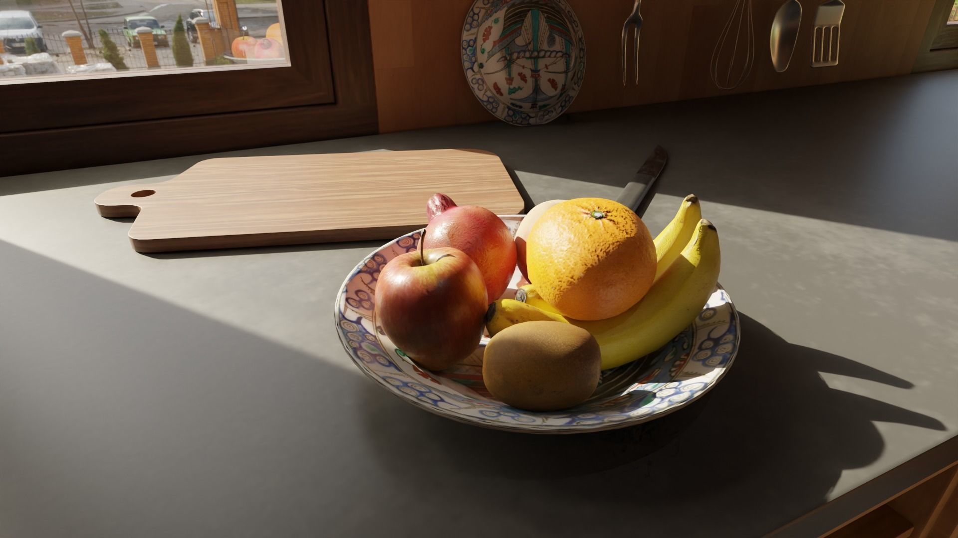 Moduler Kitchen 3D Model  Blender  Maya OBJ  GLB  FBX  MTL 3D model_4