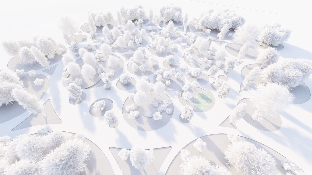 park-public park-Private Park Landscape 3D model_26