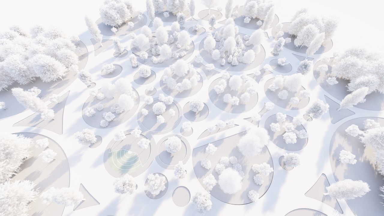 park-public park-Private Park Landscape 3D model_21