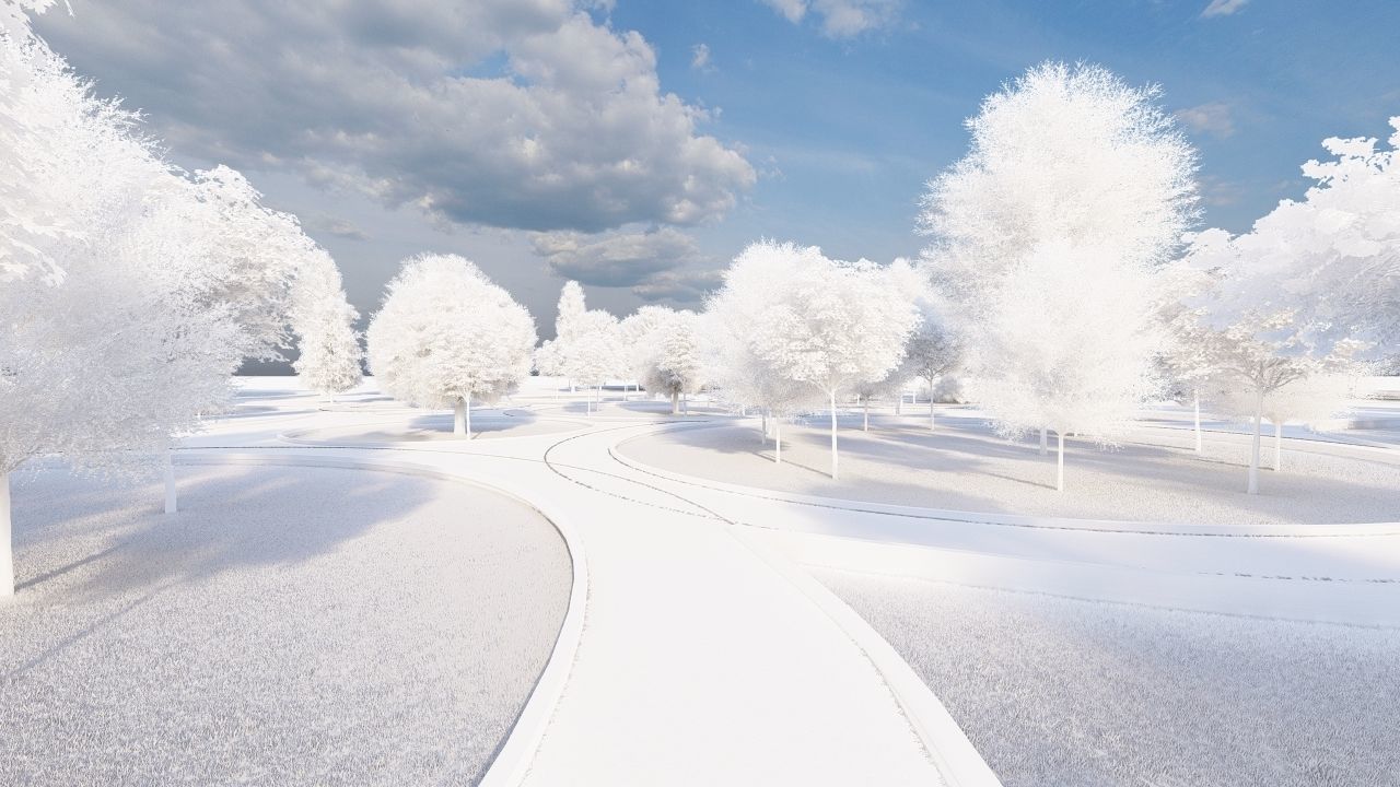 park-public park-Private Park Landscape 3D model_27