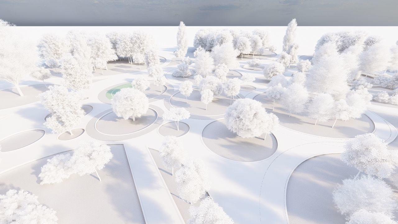 park-public park-Private Park Landscape 3D model_25