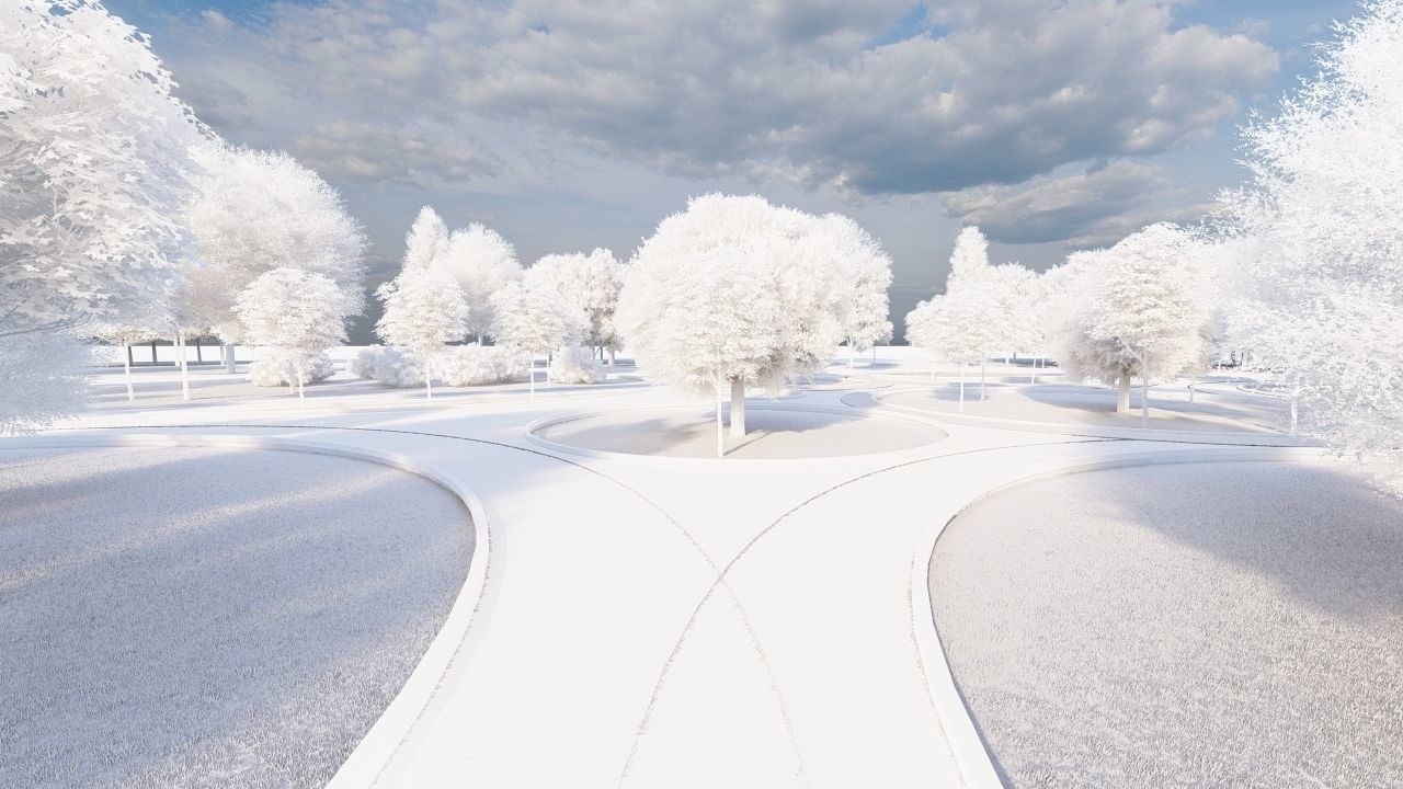 park-public park-Private Park Landscape 3D model_29