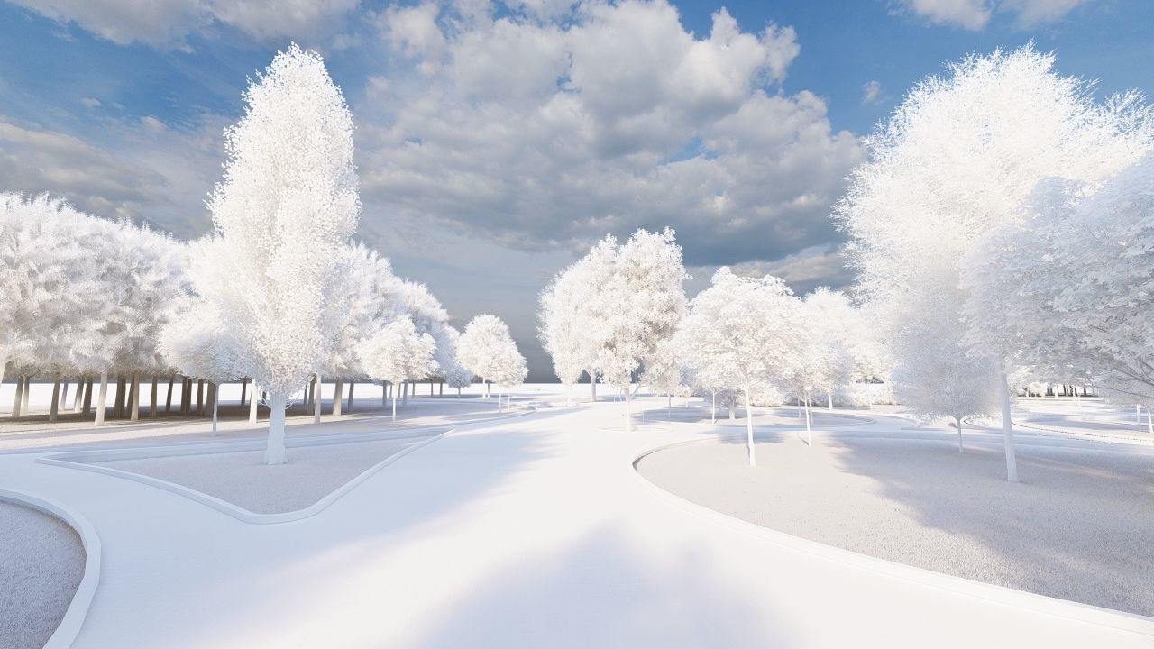park-public park-Private Park Landscape 3D model_28