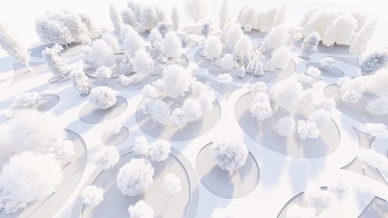 park-public park-Private Park Landscape 3D model_24