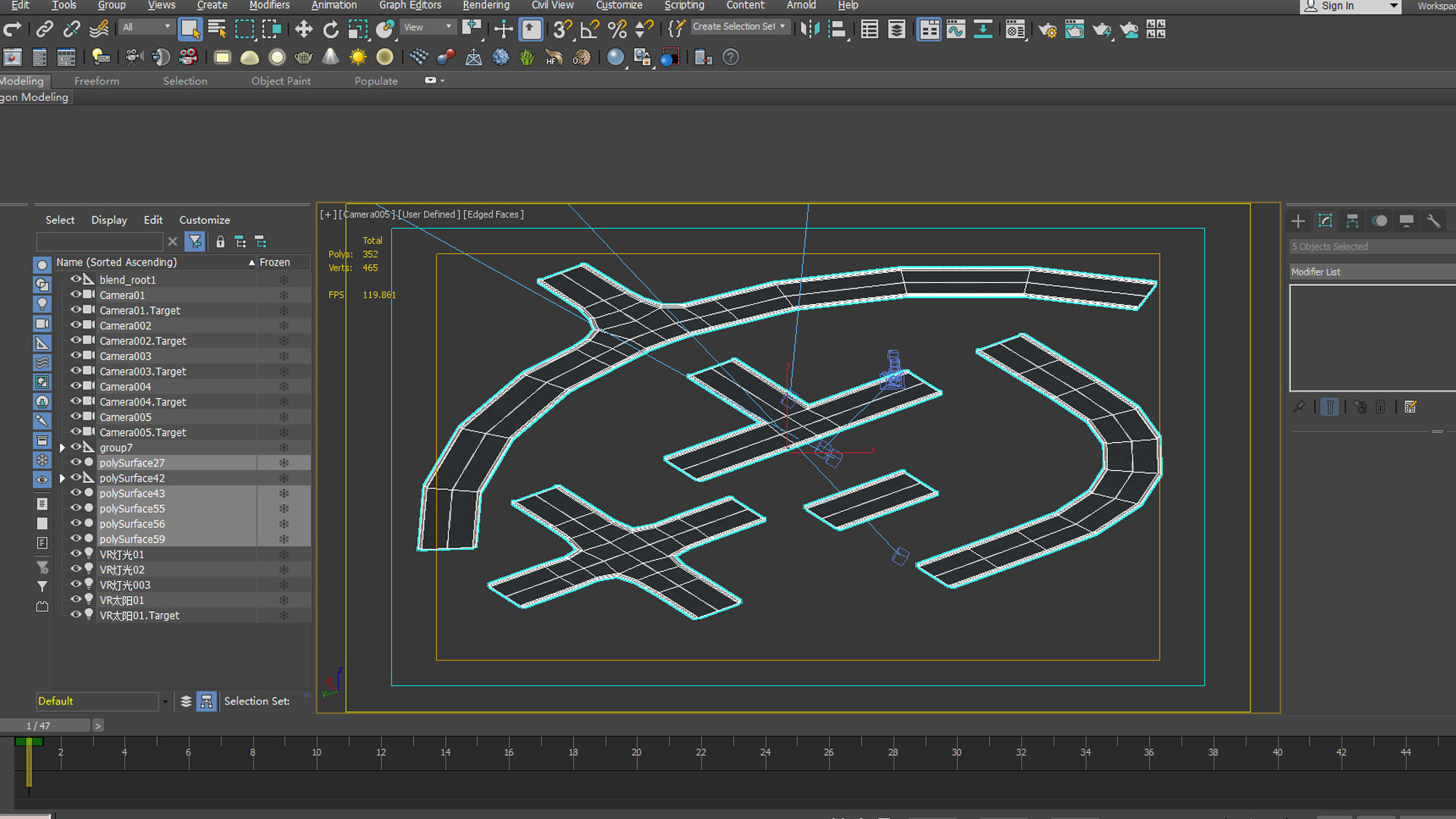 Road Pack - Extended Low-poly  3D model_5