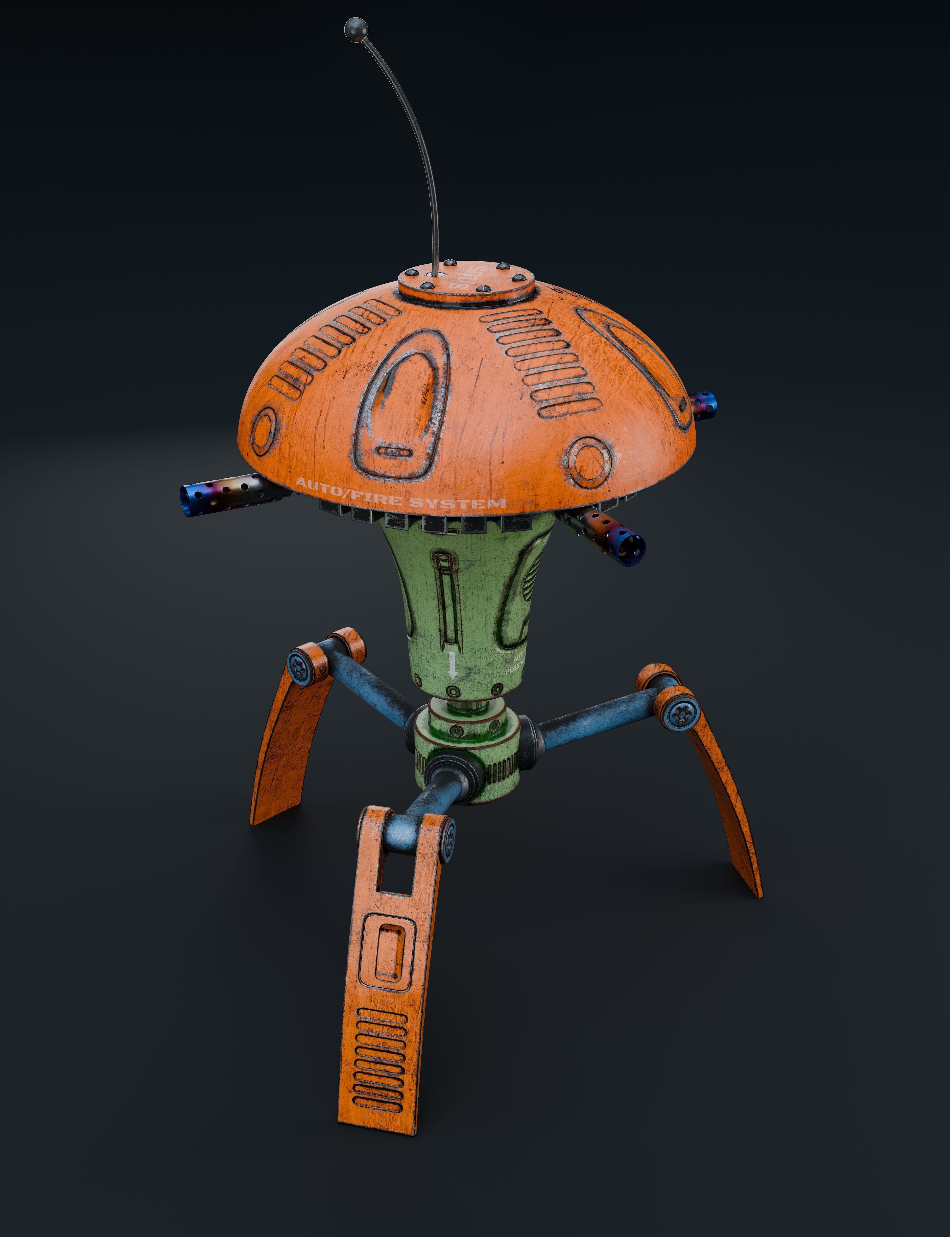 Robot perimetr defender 3D model_2