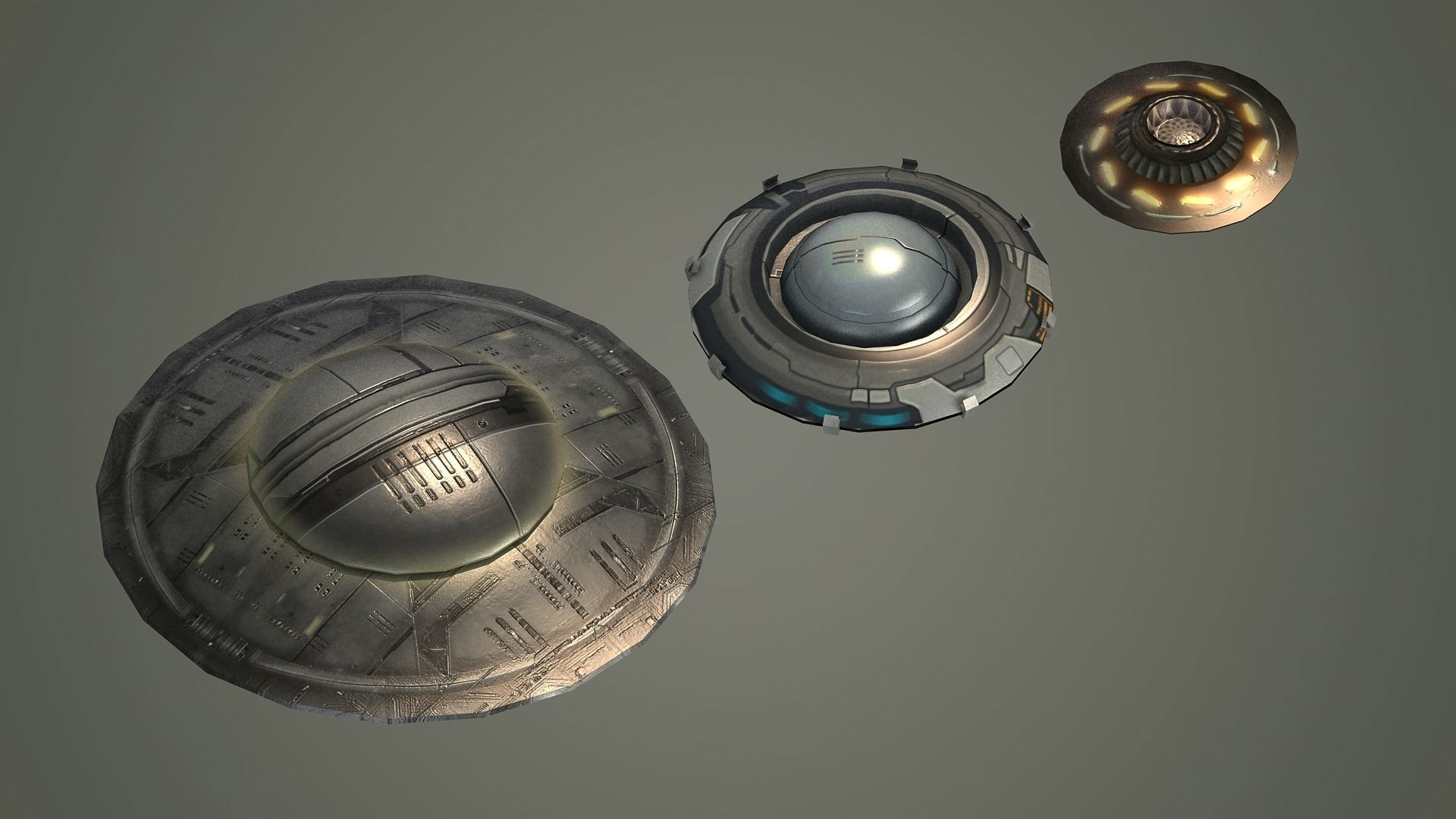 ufo space alien spaceship sci fi ufo spaceship spacecraft  3D model_3
