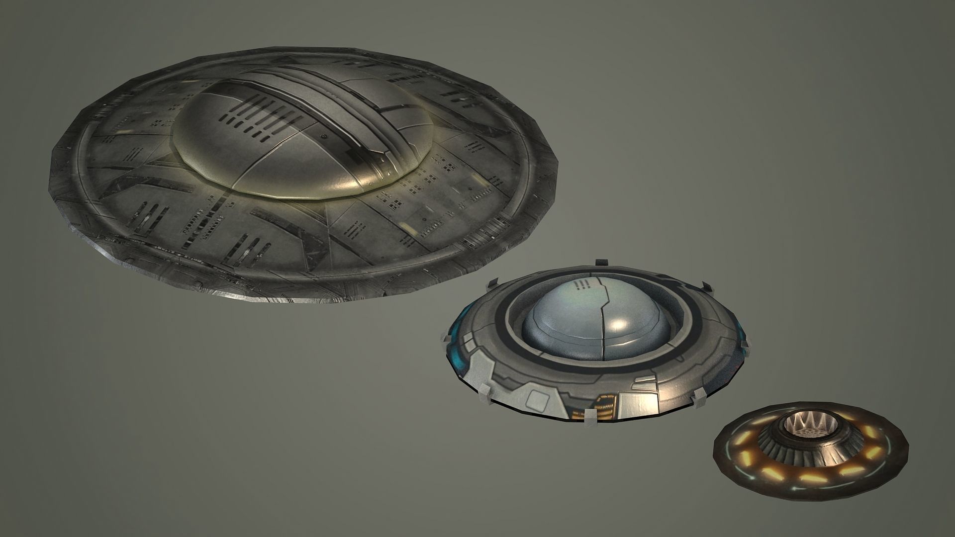 ufo space alien spaceship sci fi ufo spaceship spacecraft  3D model_1