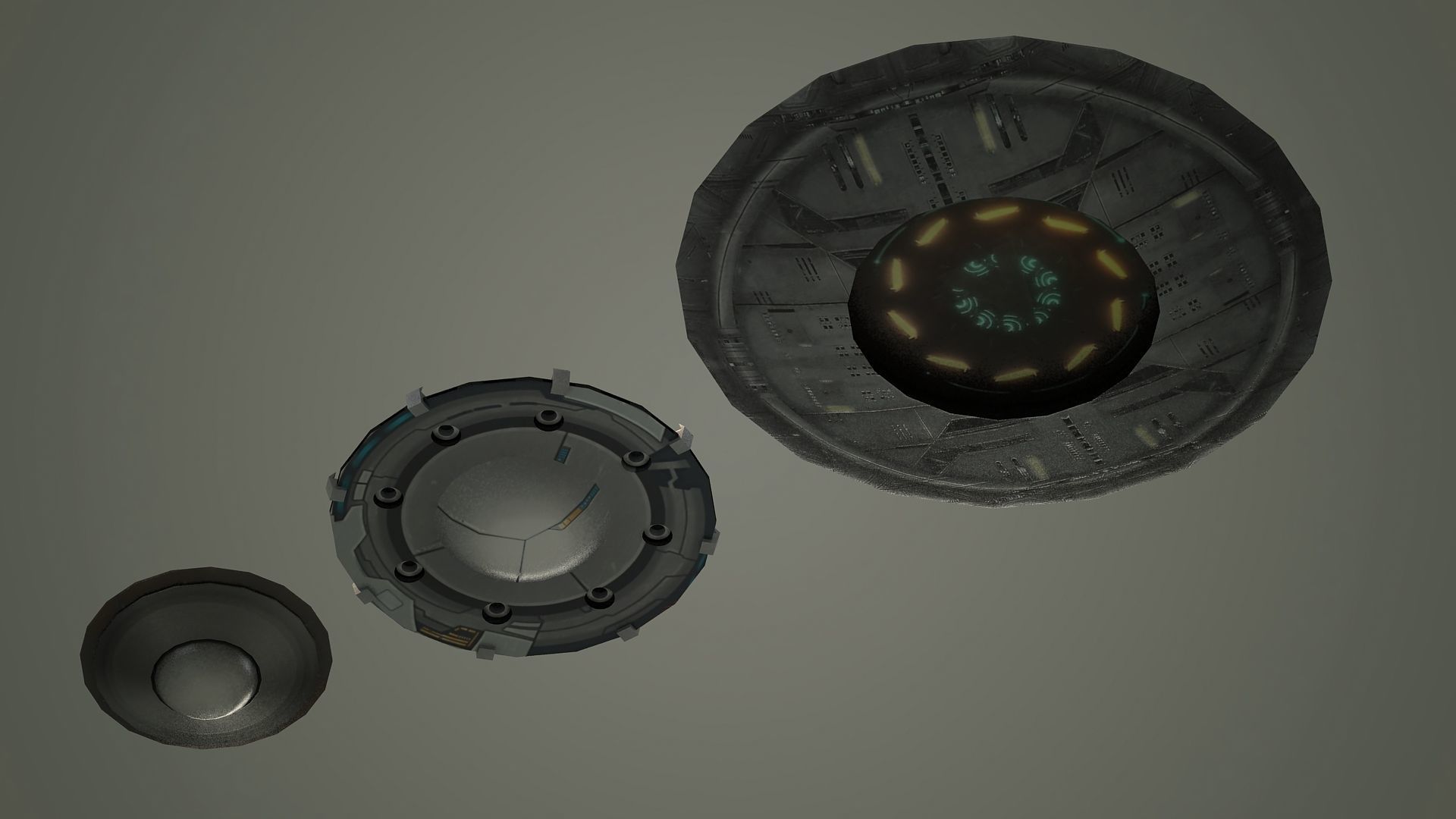 ufo space alien spaceship sci fi ufo spaceship spacecraft  3D model_2