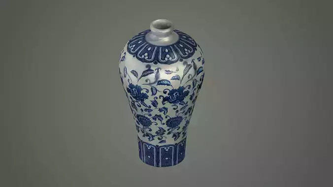 chinese china asian typical tableware furniture blue white vase