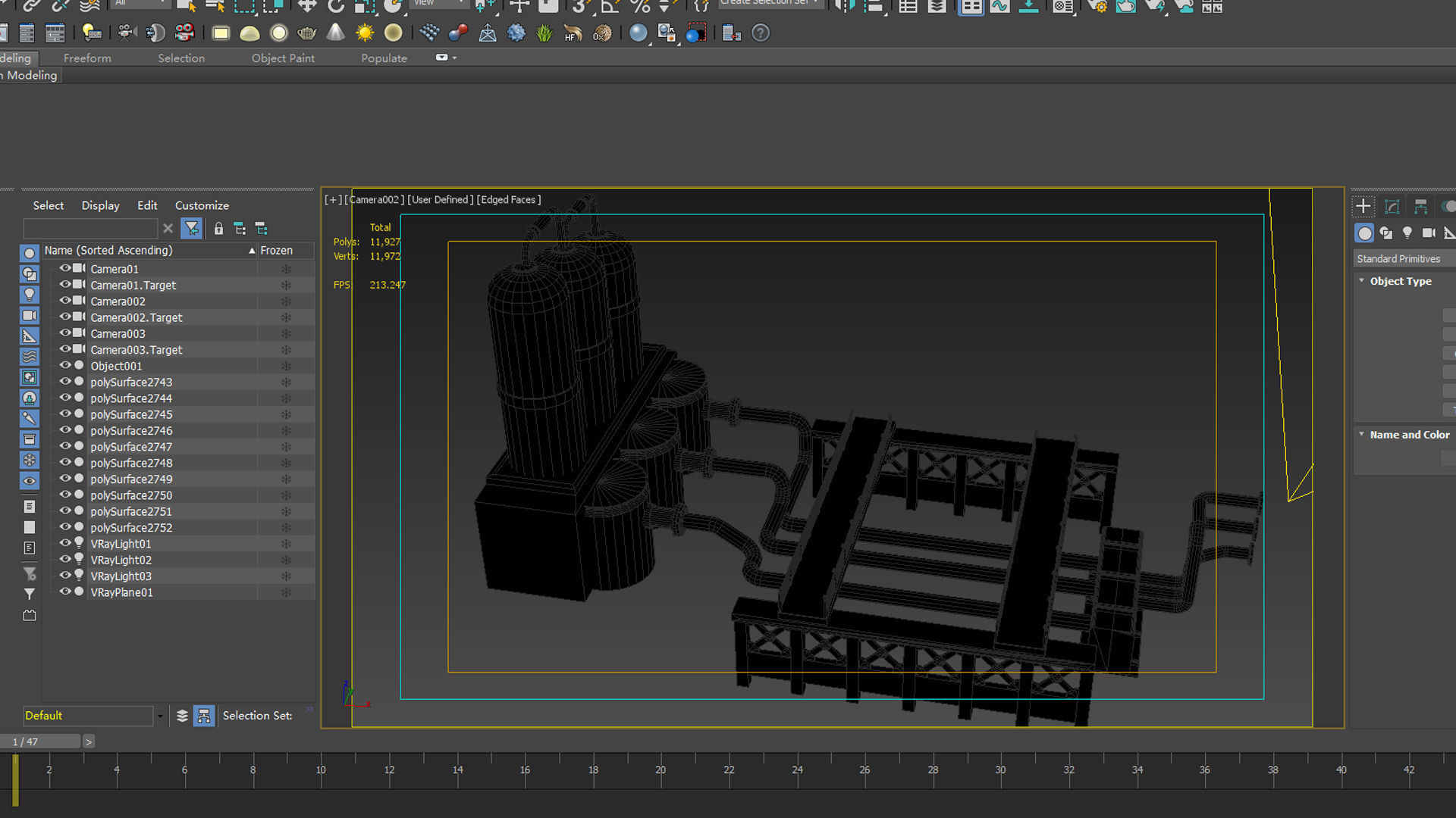 refinery factory field industry oil petrochemical refuel 3D model_5