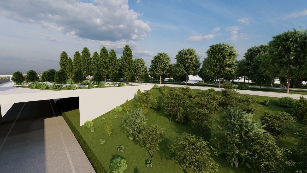 park-public park-Private Park Landscape 3D model_13