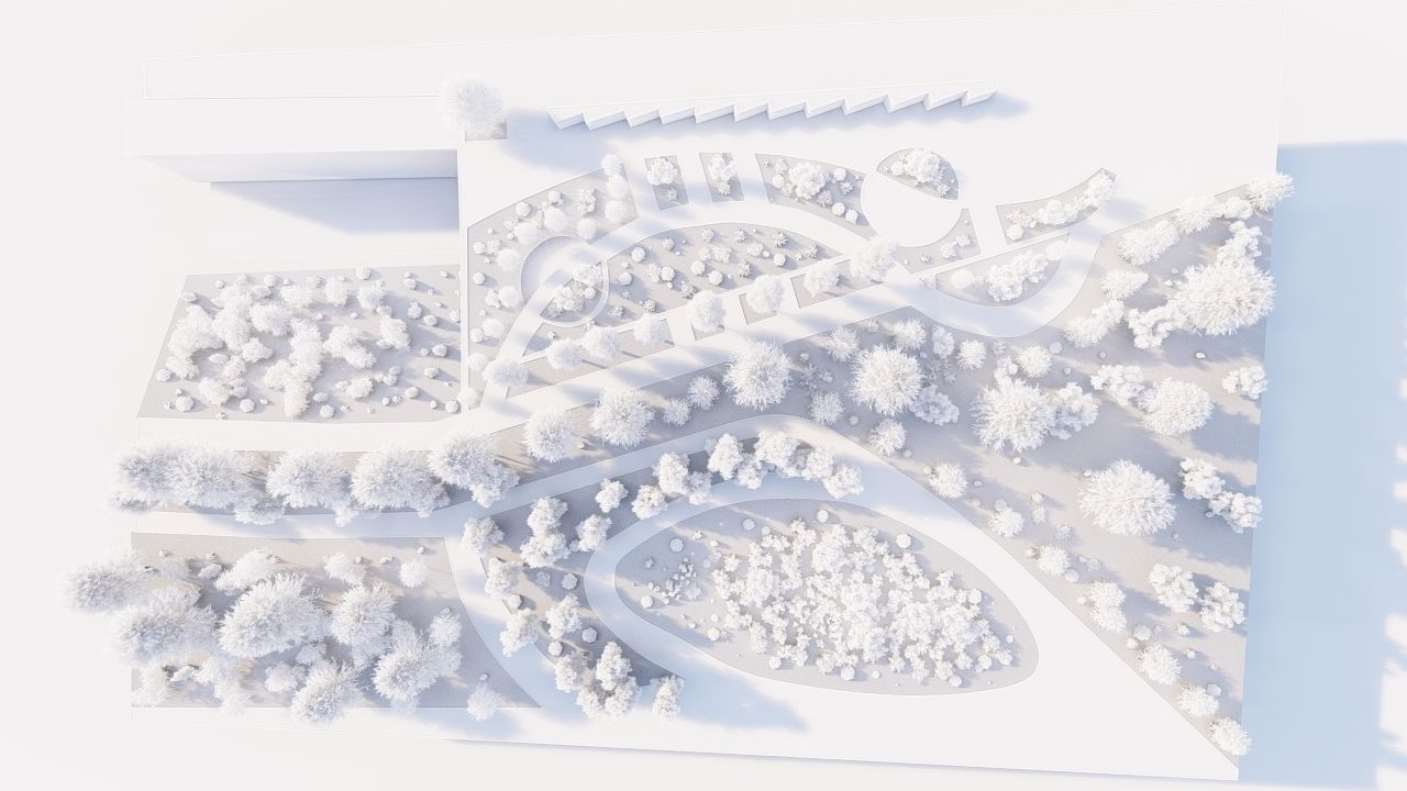 park-public park-Private Park Landscape 3D model_20