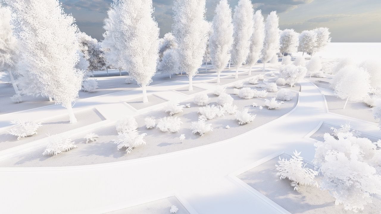 park-public park-Private Park Landscape 3D model_27