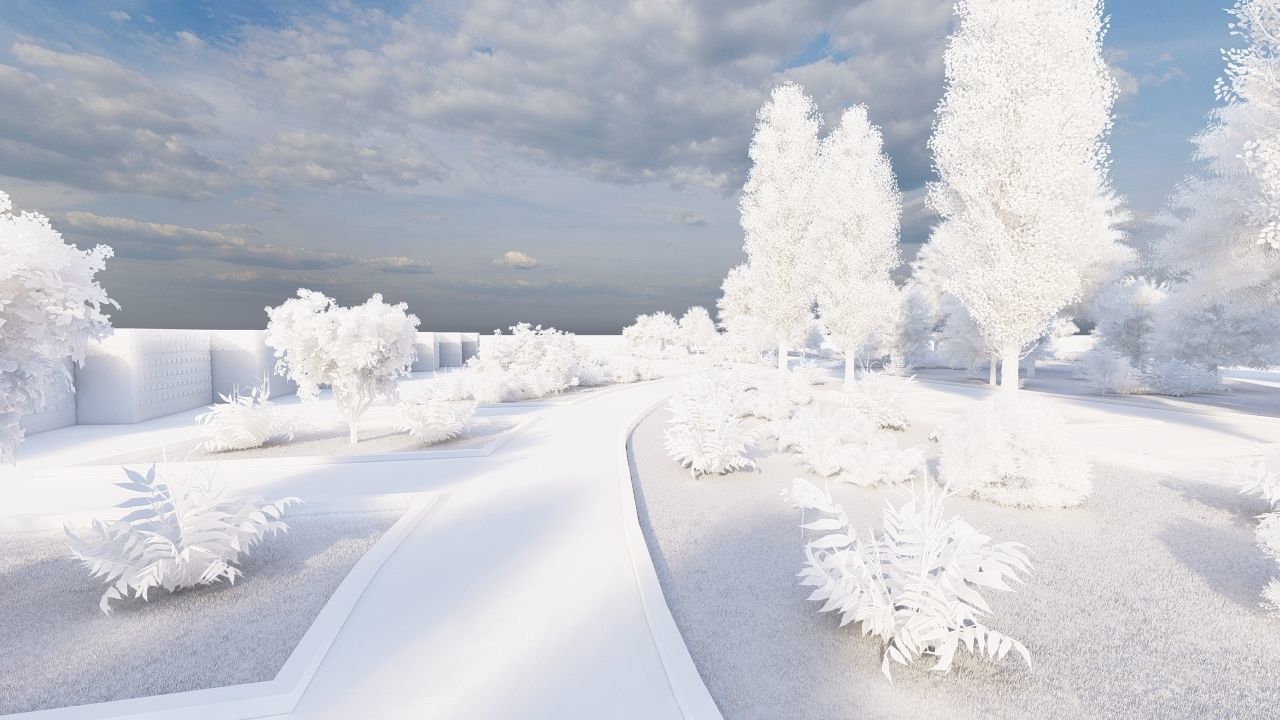 park-public park-Private Park Landscape 3D model_28
